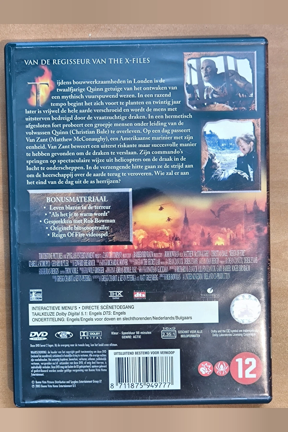 Reign of Fire - Achterkant