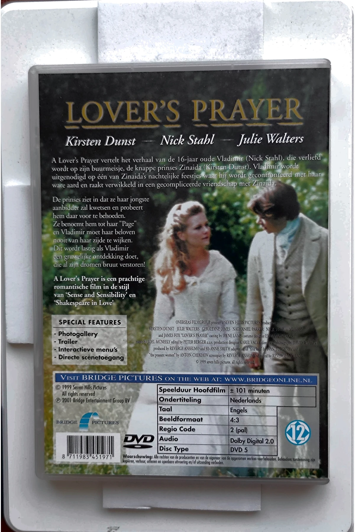 Lover's Prayer - Achterkant