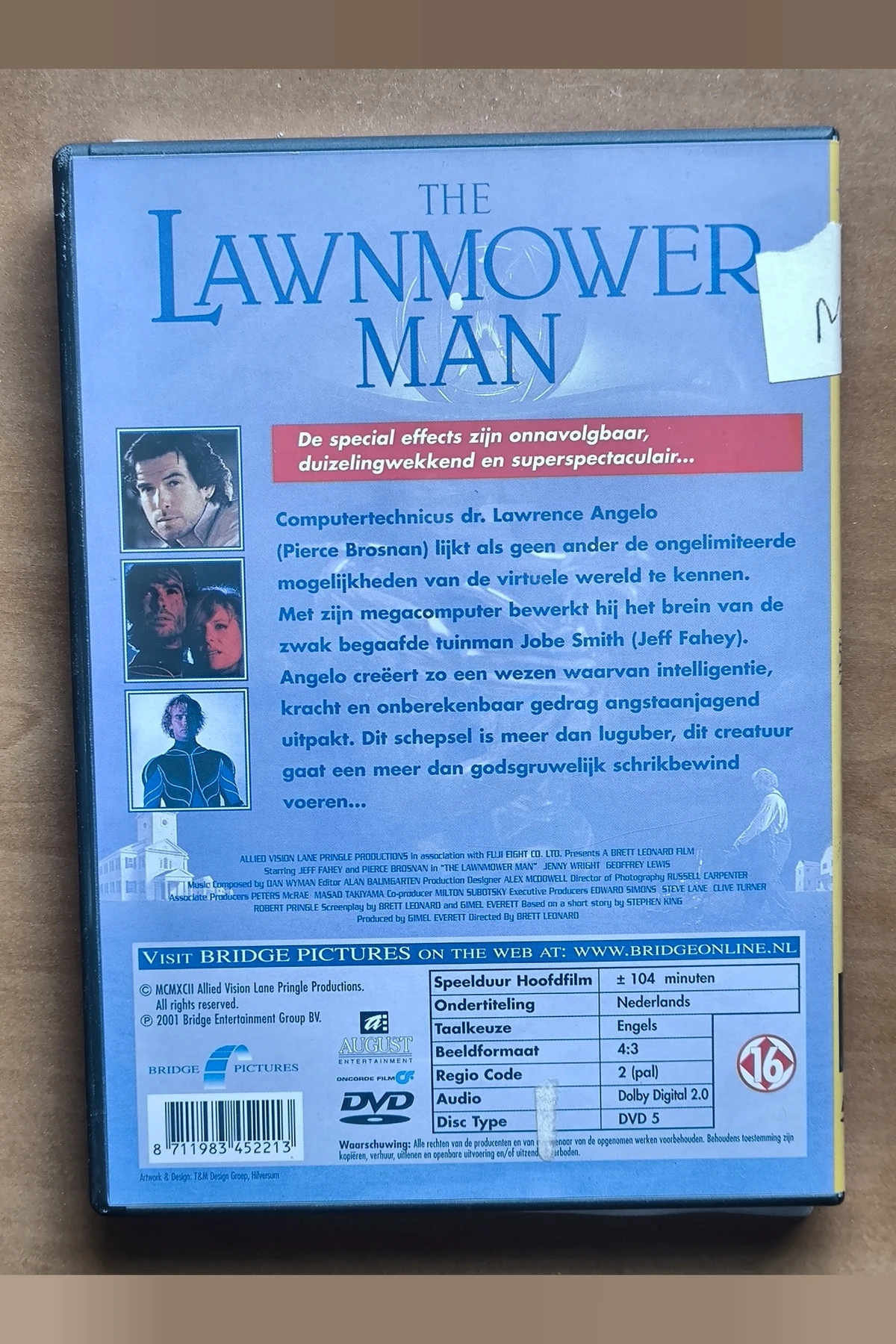 The Lawnmower Man - Achterkant