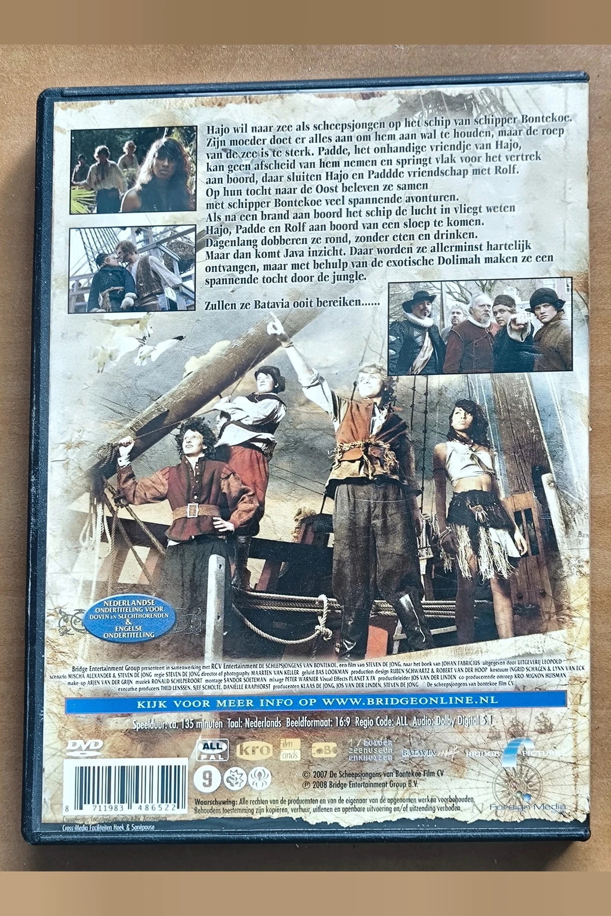 De scheepsjongens van Bontekoe - Achterkant