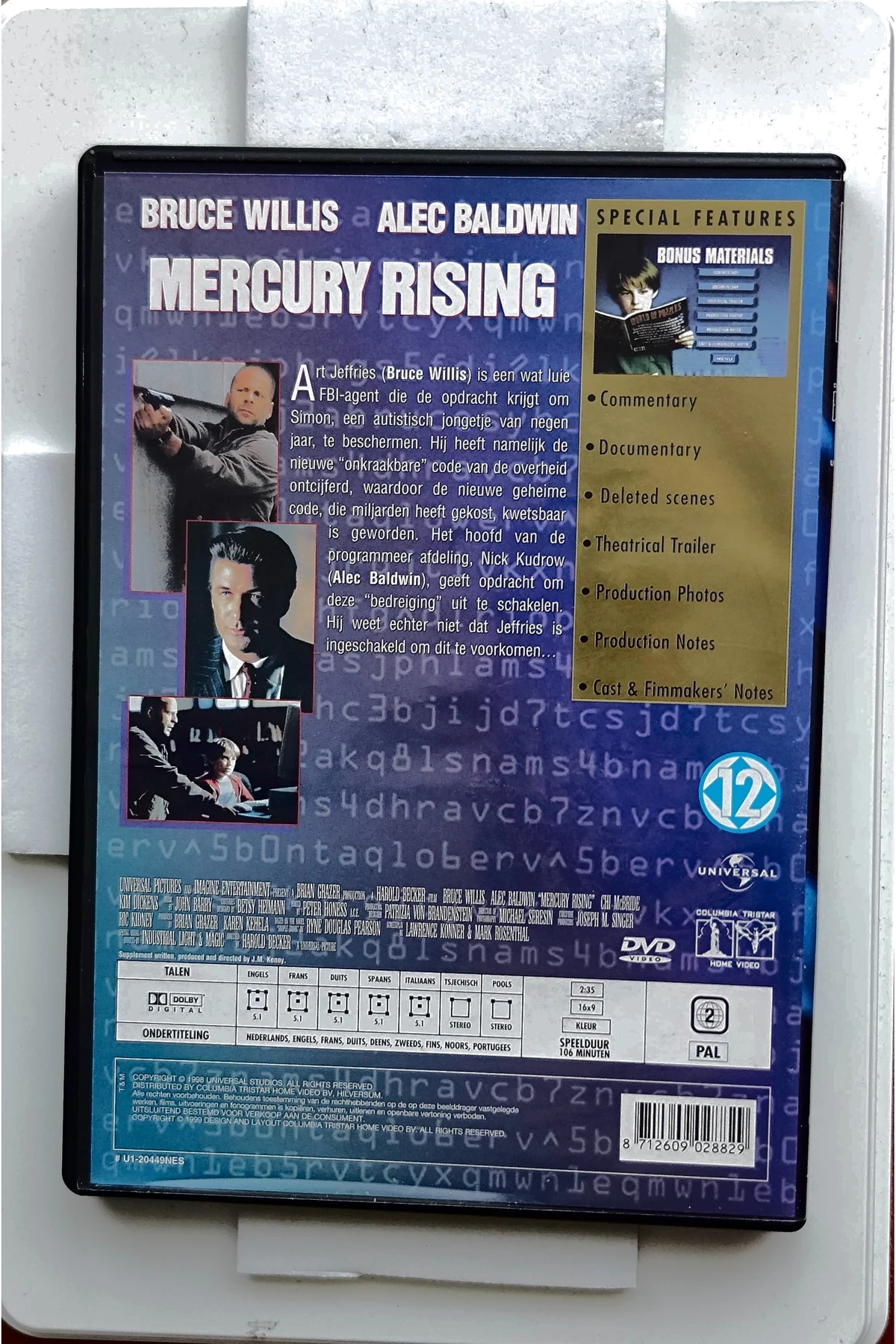 Mercury Rising - Achterkant