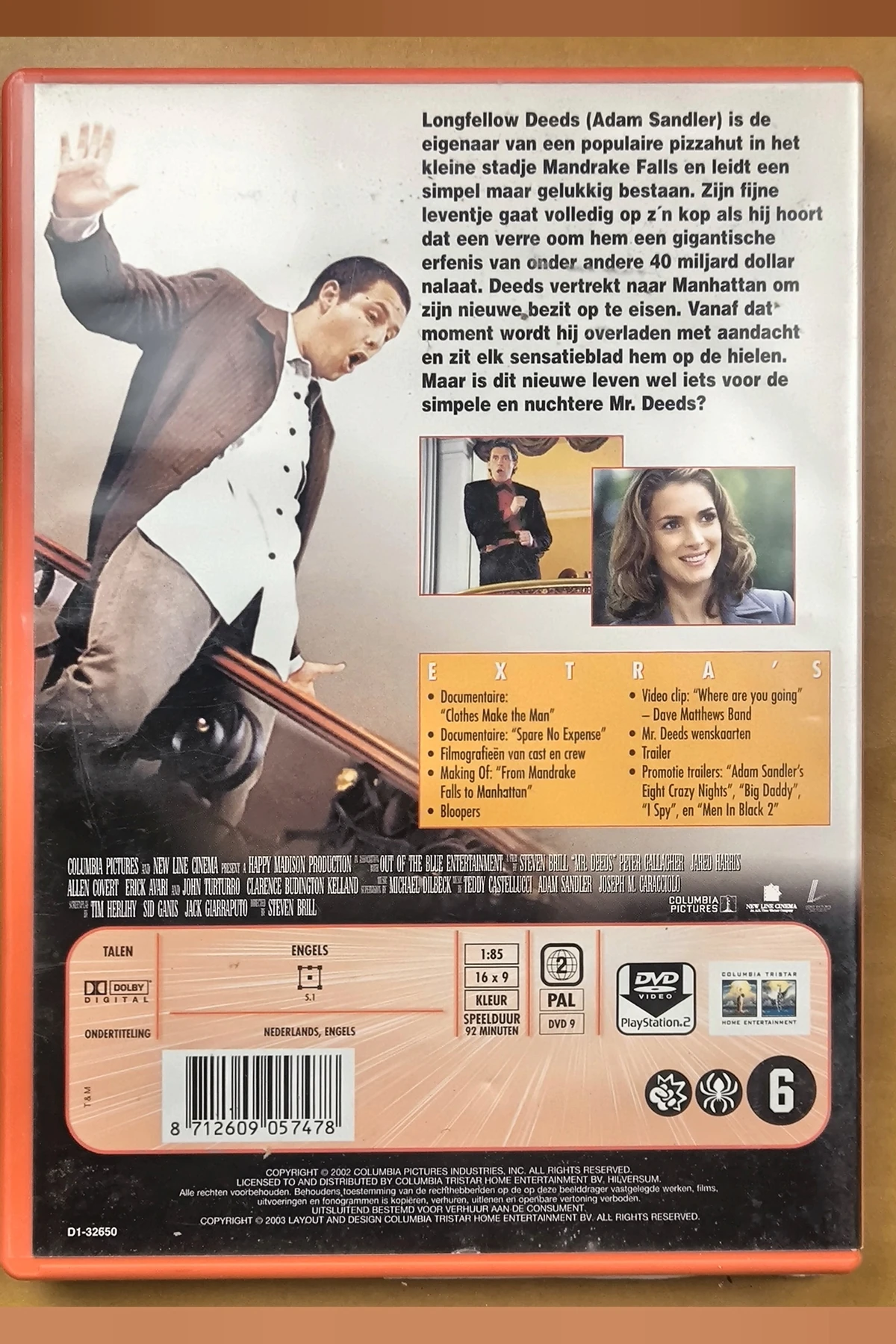 Mr. Deeds - Achterkant