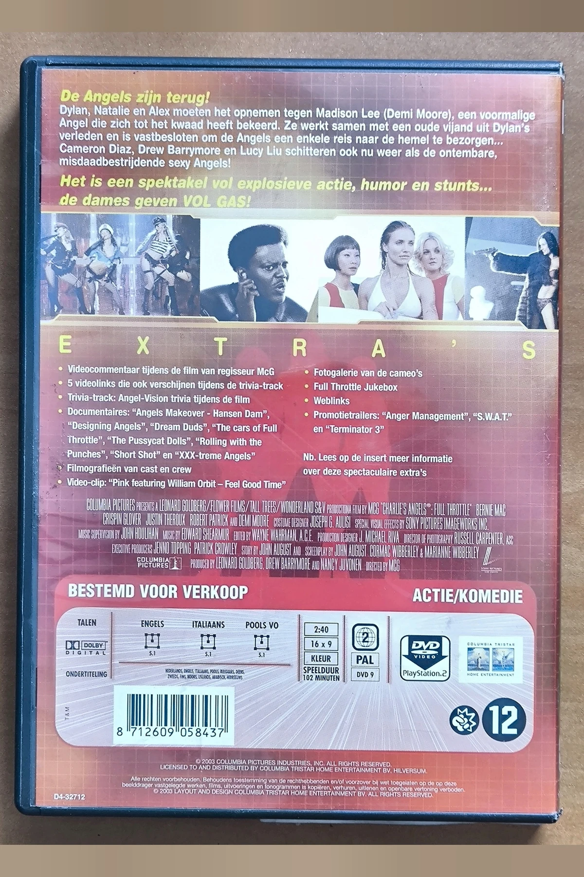 Charlie's Angels: Full Throttle - Achterkant