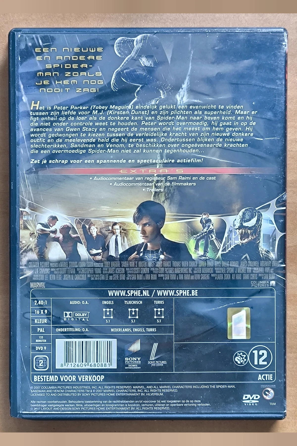 Spider-Man 3 - Achterkant