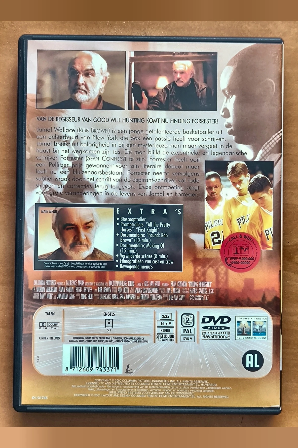 Finding Forrester - Achterkant