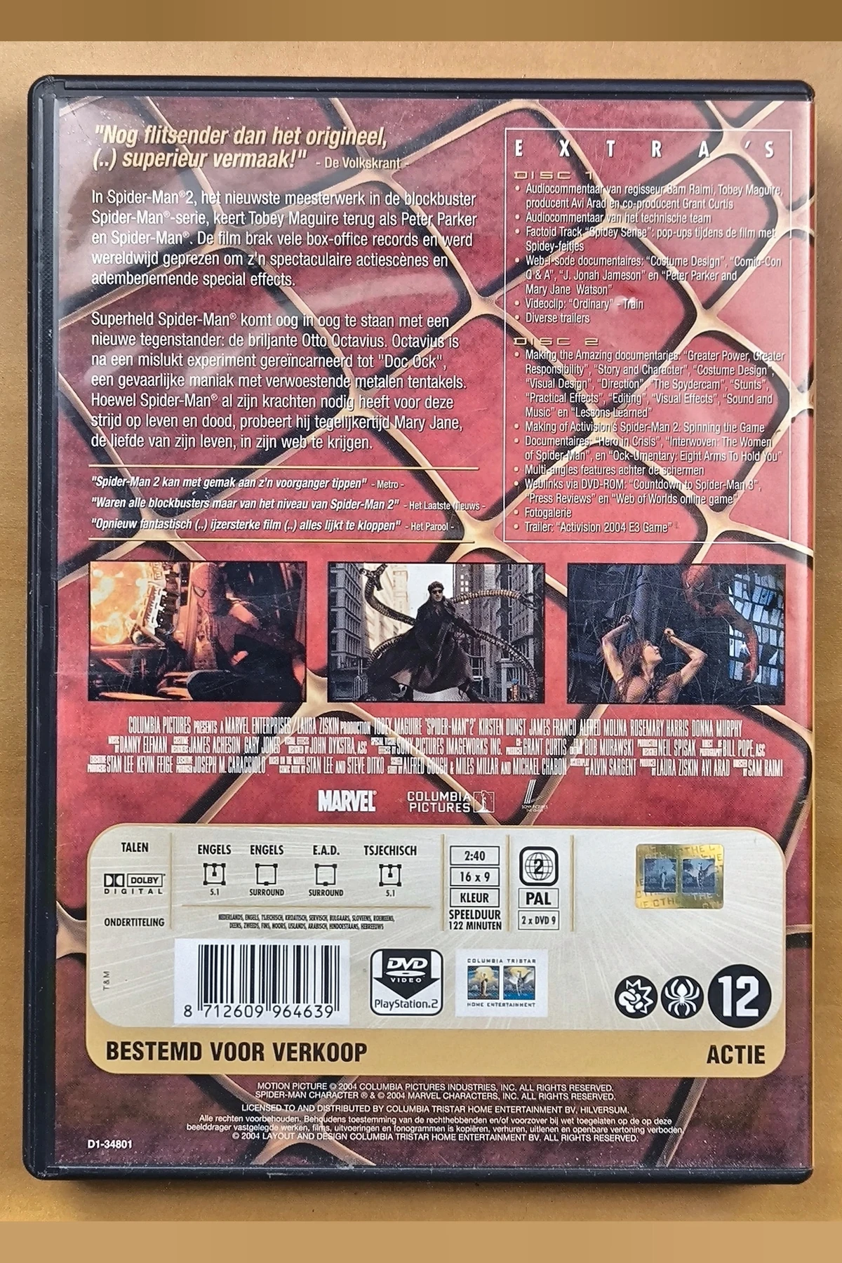Spider-Man 2 - Achterkant