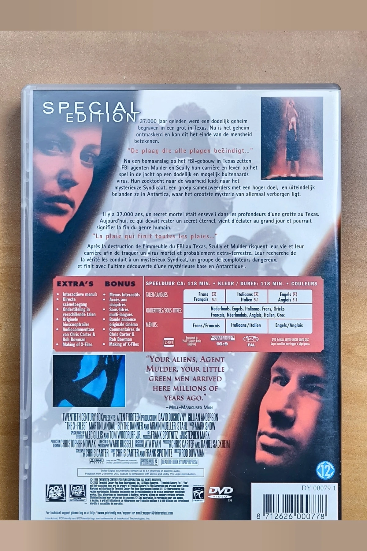 The X Files - Achterkant