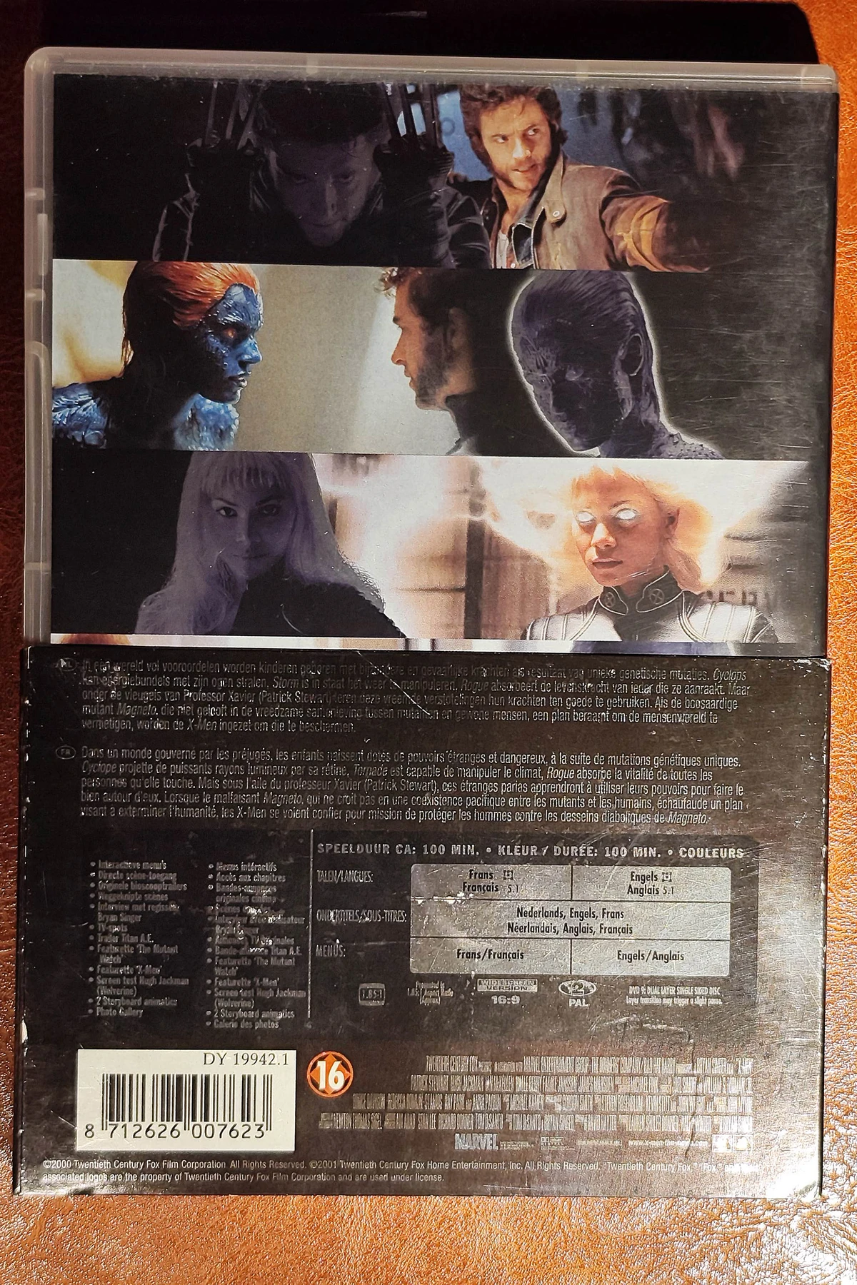 X-Men - Achterkant