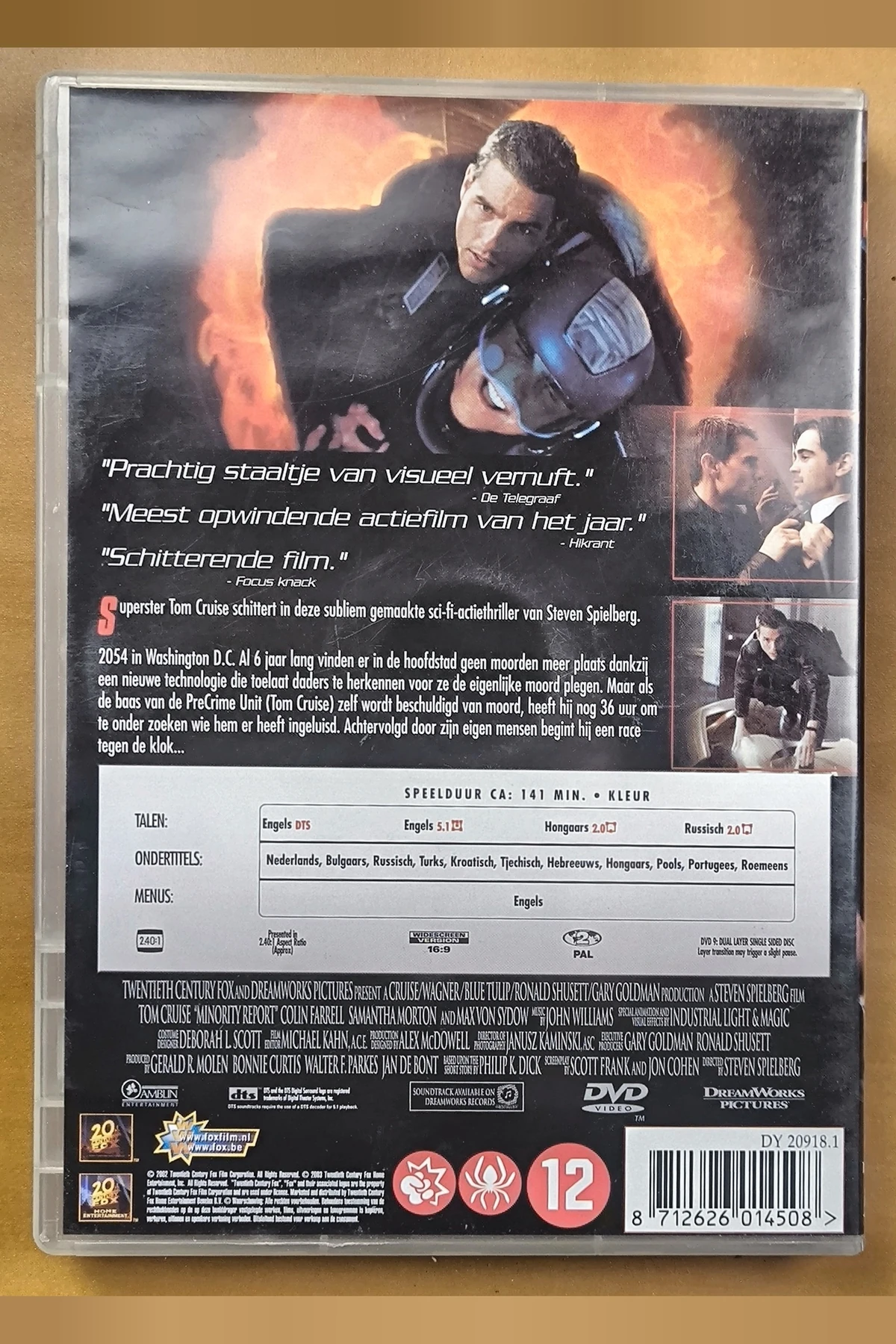 Minority Report - Achterkant