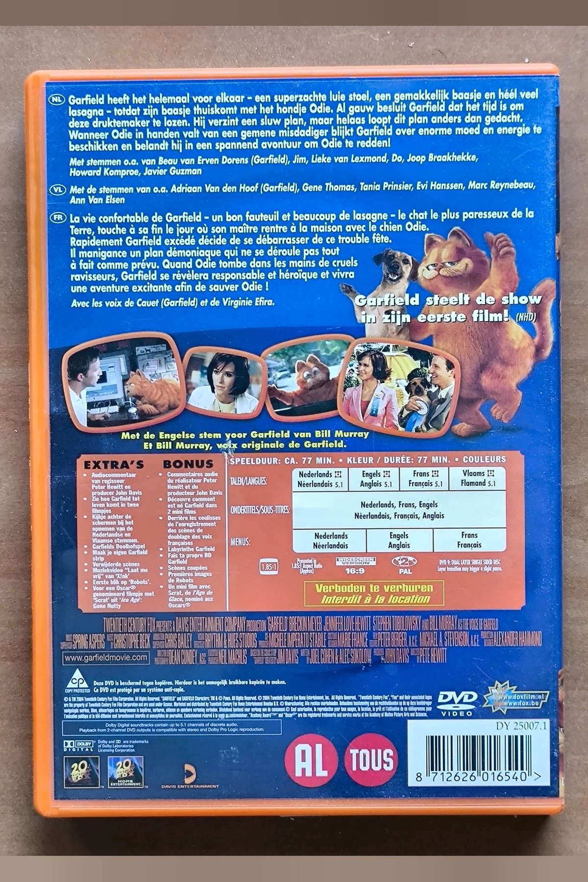 Garfield: The Movie - Achterkant