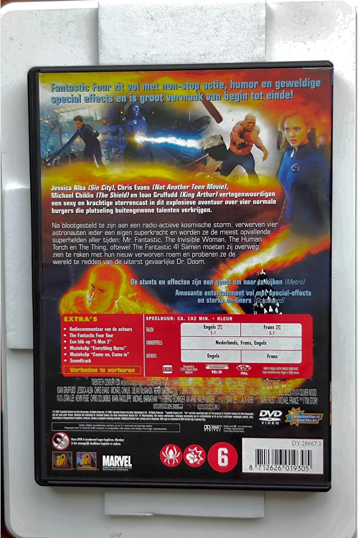 Fantastic Four - Achterkant