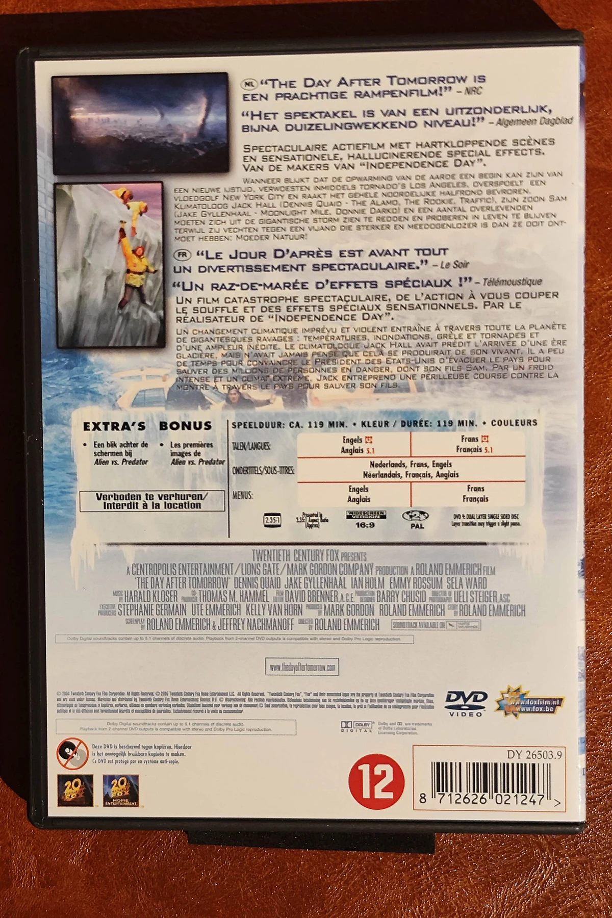The Day After Tomorrow - Achterkant