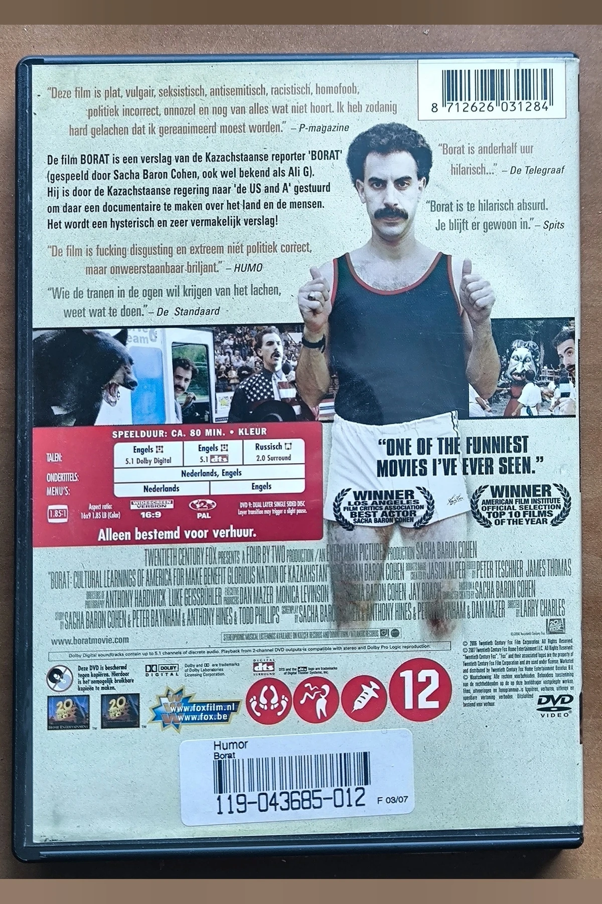 Borat - Achterkant