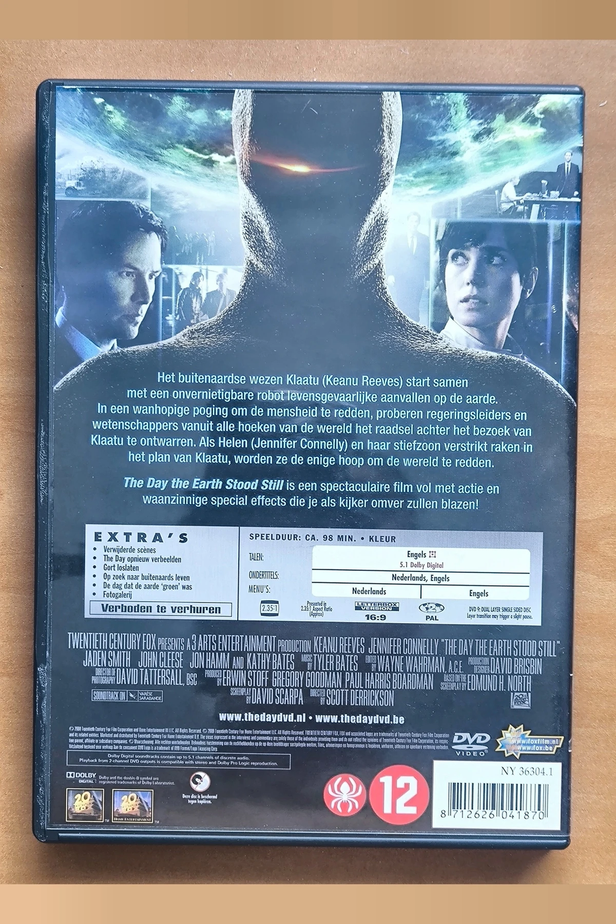 The Day the Earth Stood Still - Achterkant