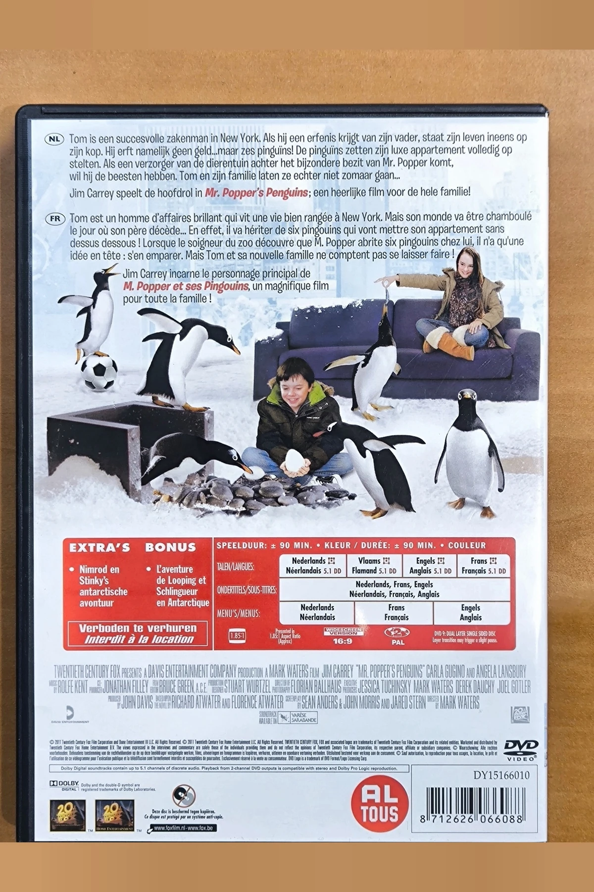 Mr. Popper's Penguins - Achterkant