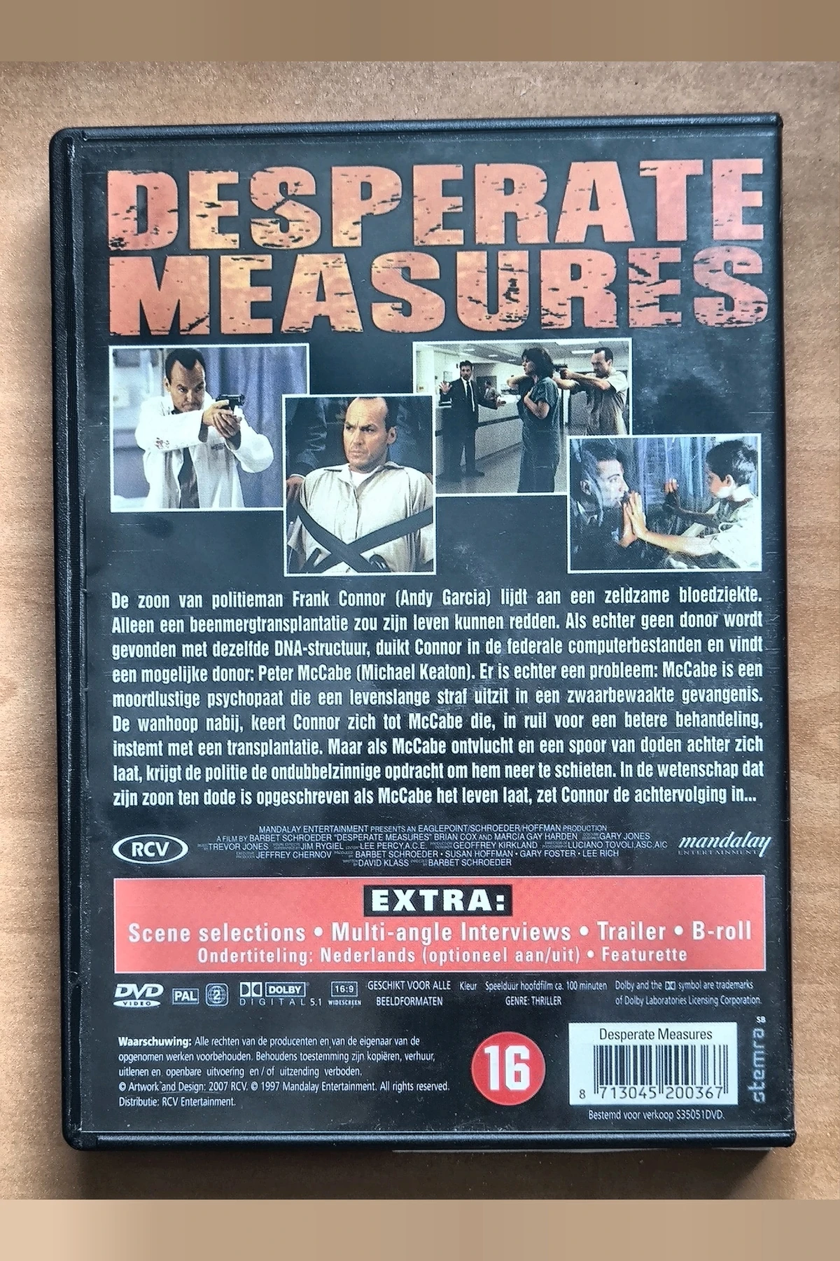 Desperate Measures - Achterkant
