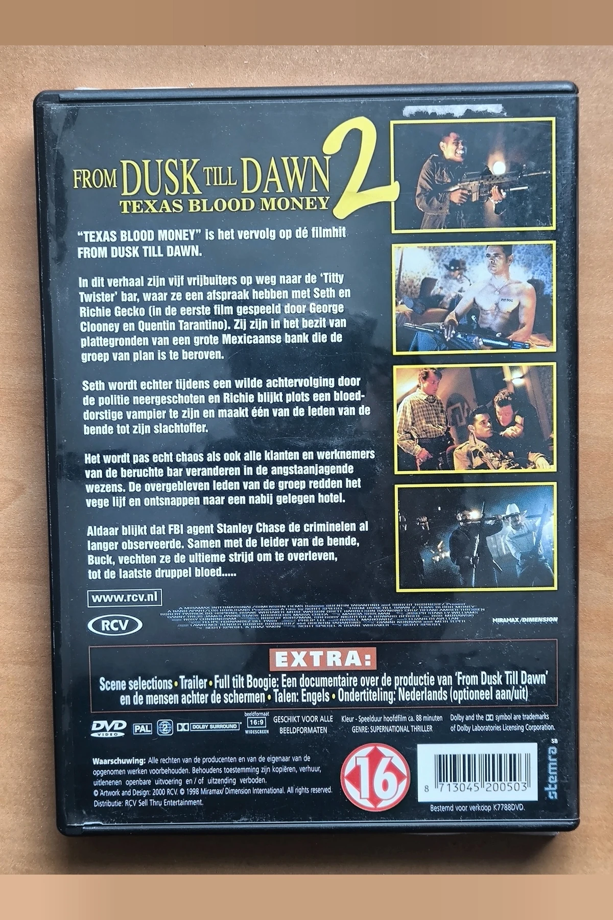 From Dusk Till Dawn 2: Texas Blood Money - Achterkant