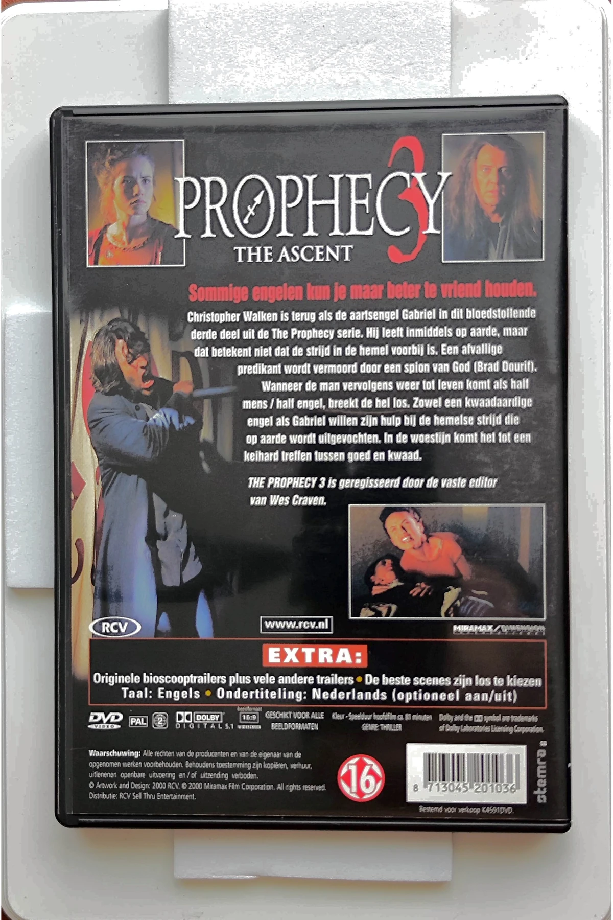 The Prophecy 3: The Ascent - Achterkant