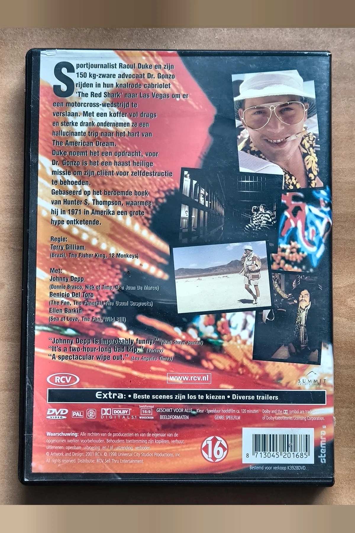 Fear and Loathing in Las Vegas - Achterkant