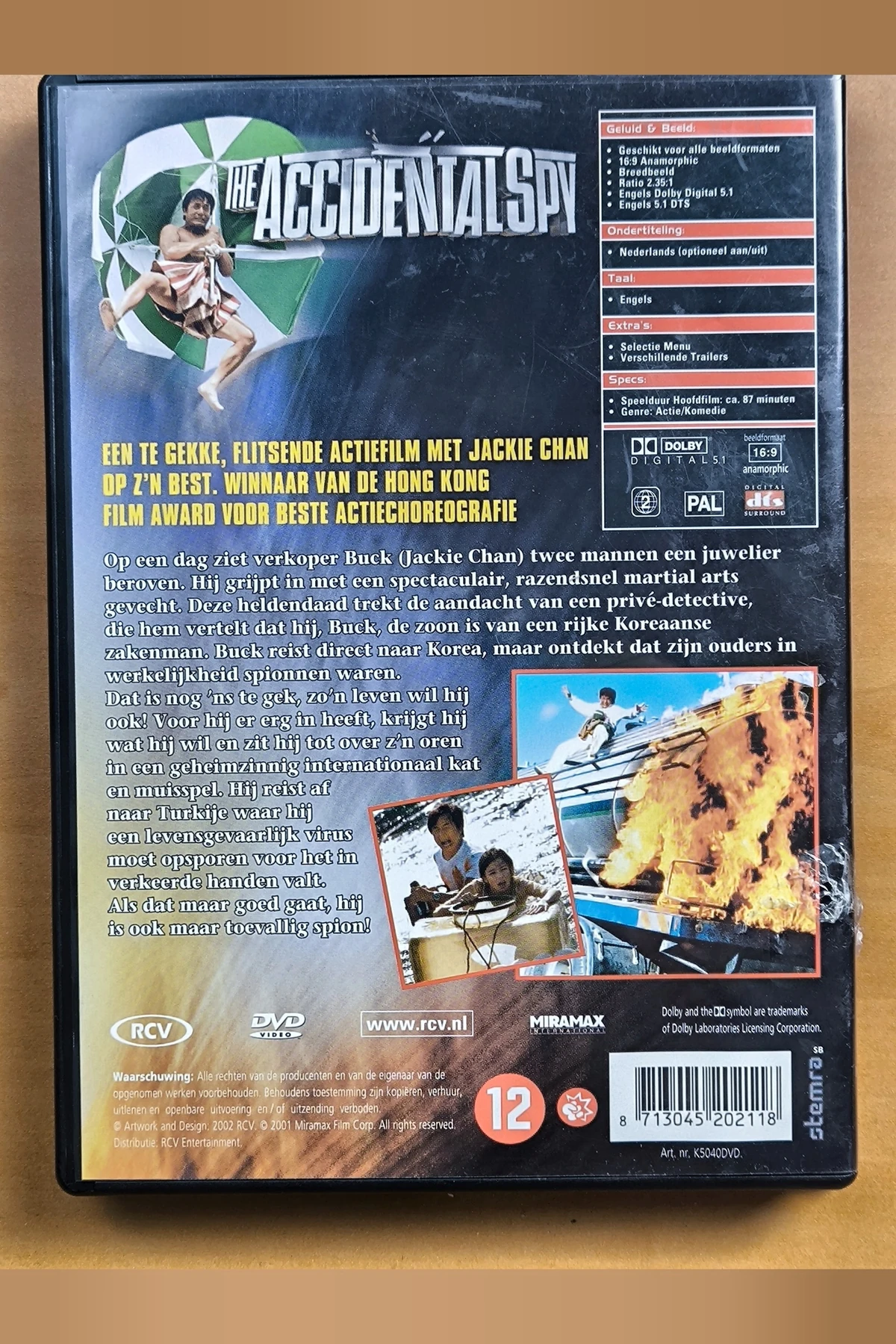 The Accidental Spy - Achterkant