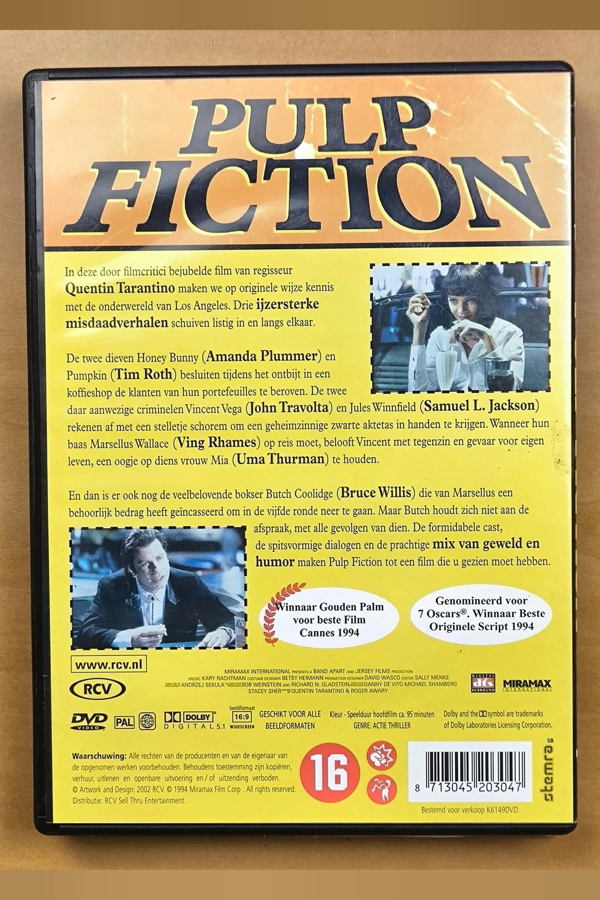 Pulp Fiction - Achterkant