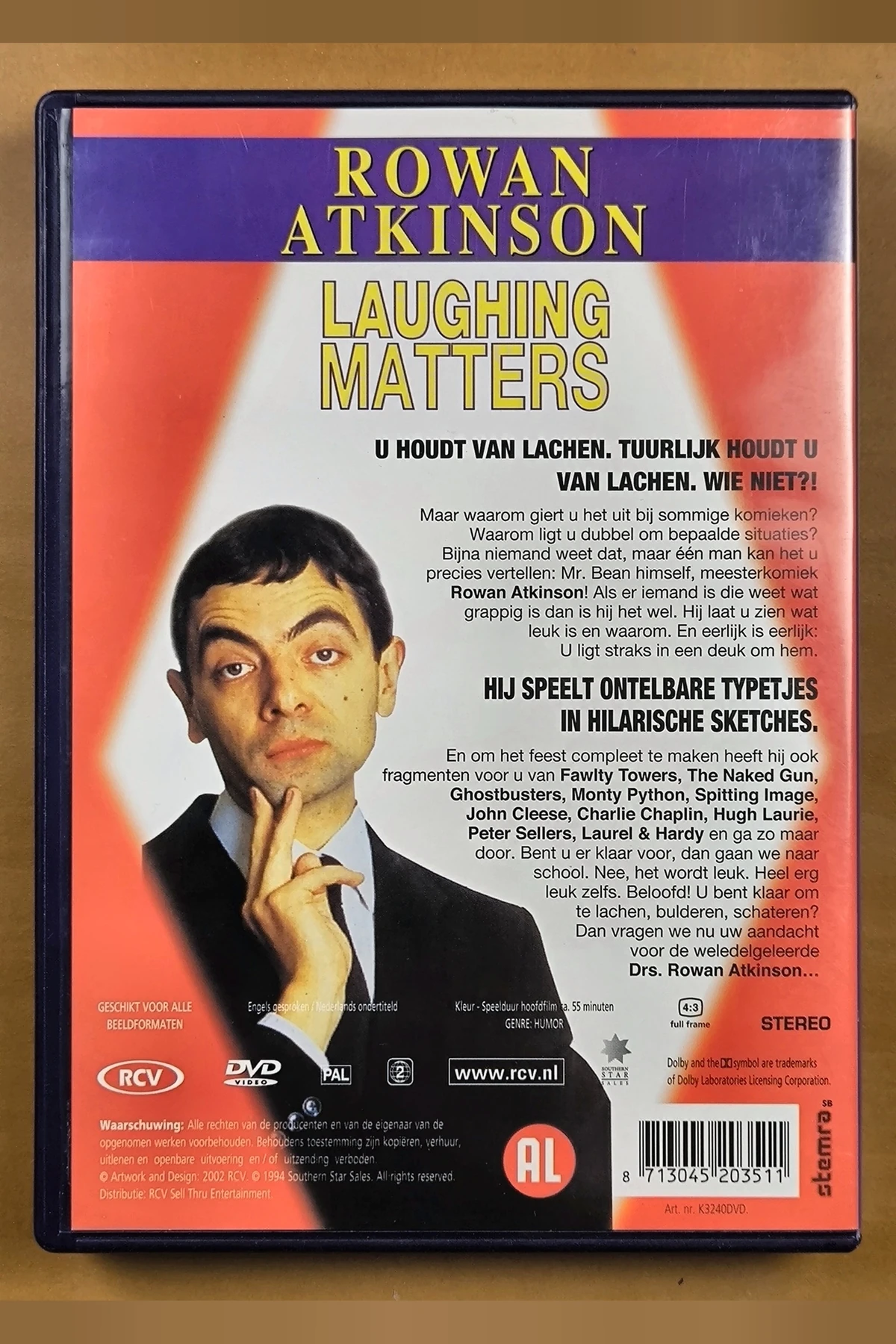 Rowan Atkinson: Laughing Matters - Achterkant