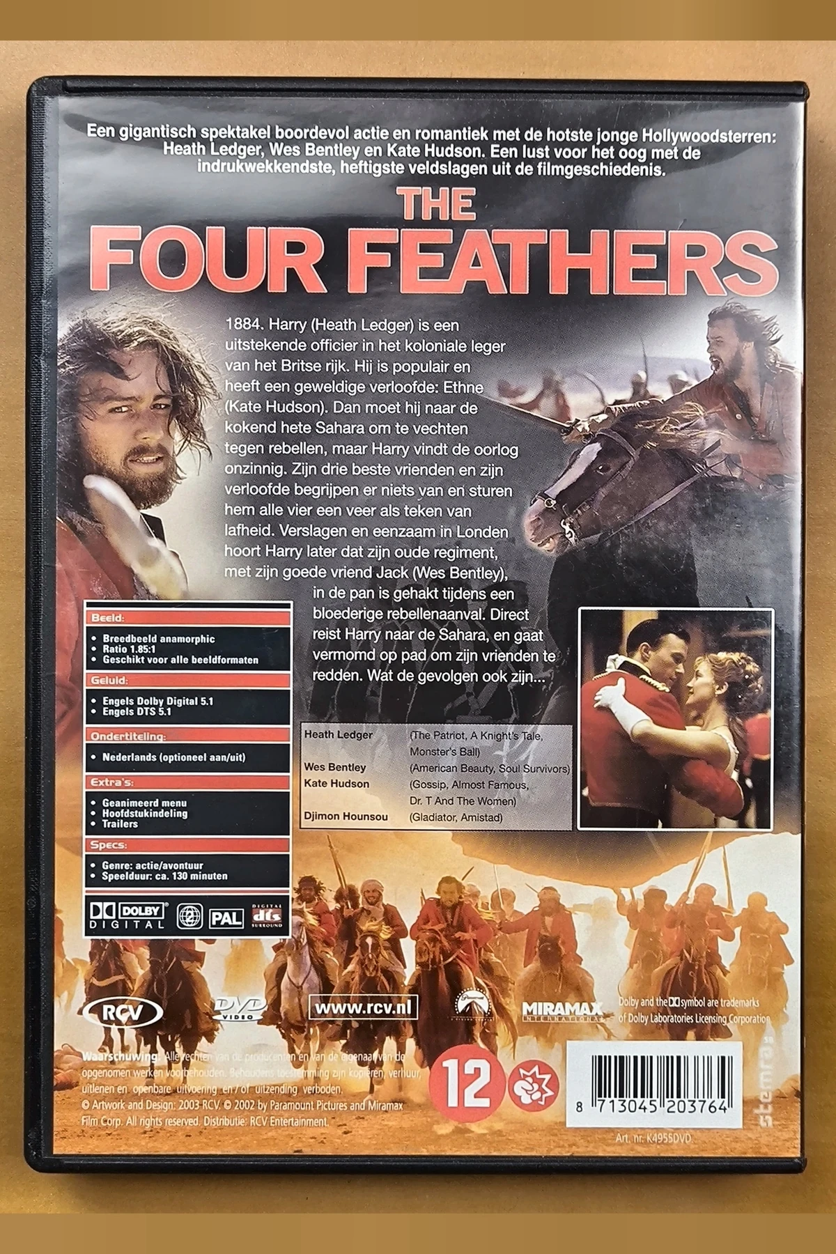 The Four Feathers - Achterkant