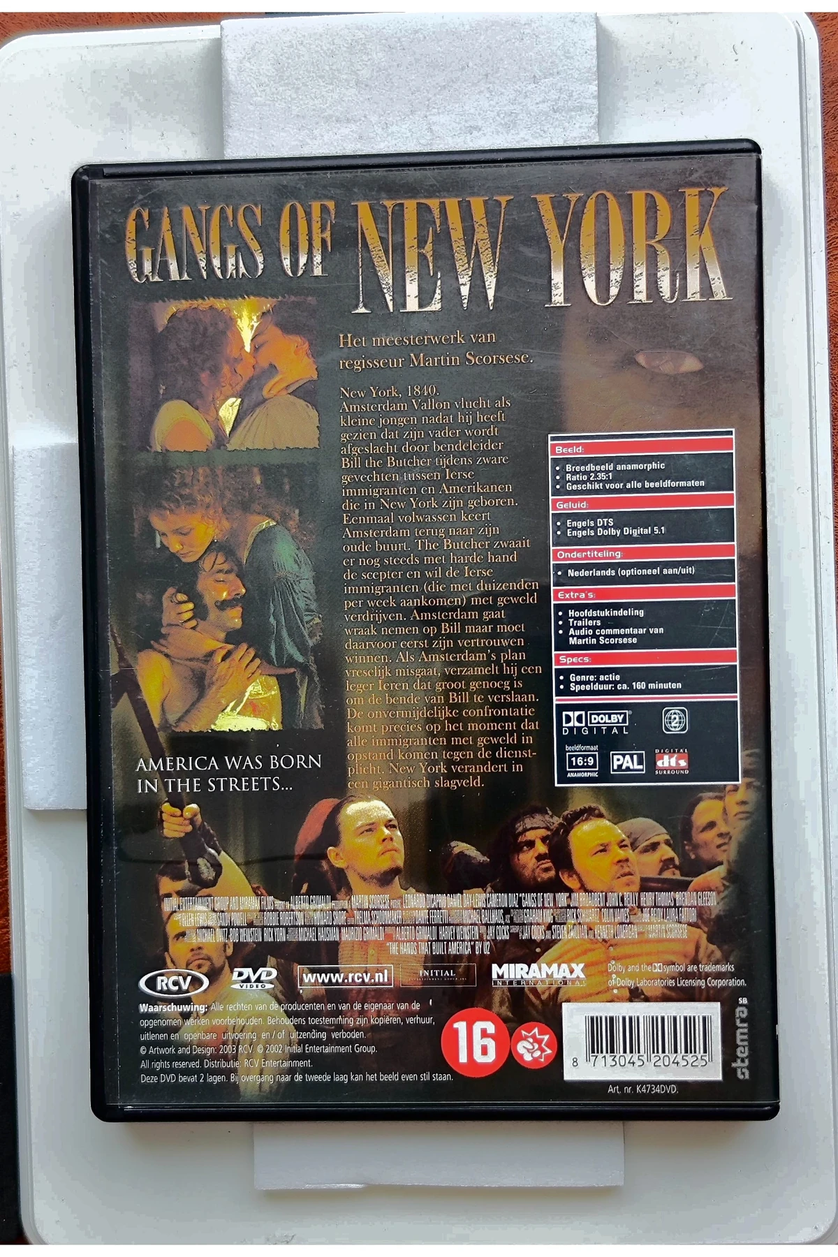 Gangs of New York - Achterkant