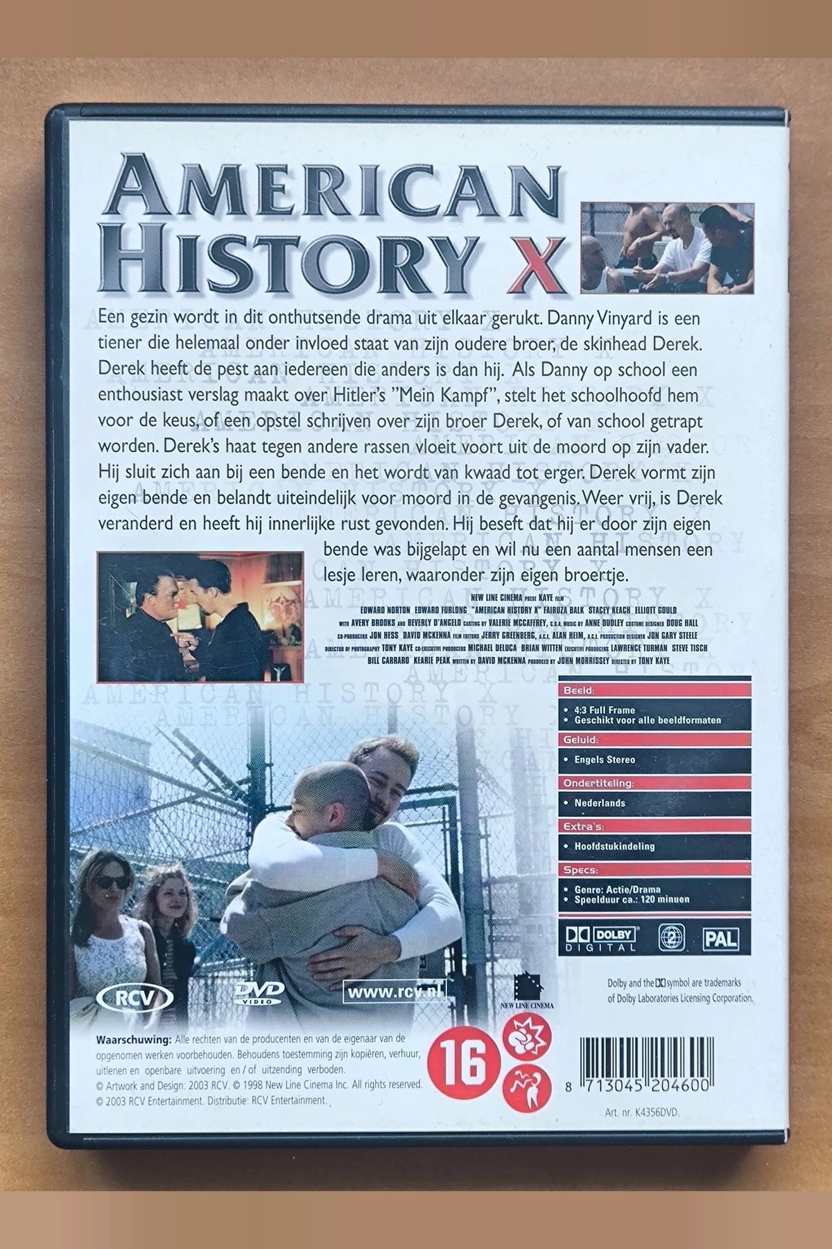 American History X - Achterkant