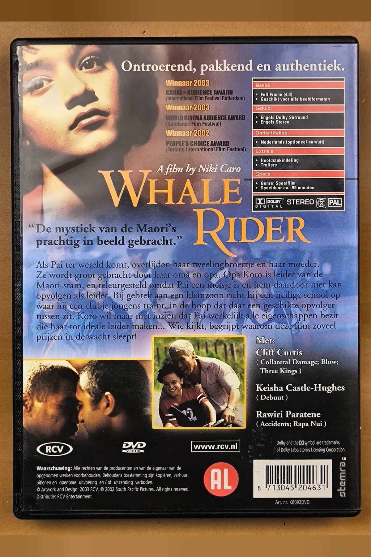 Whale Rider - Achterkant