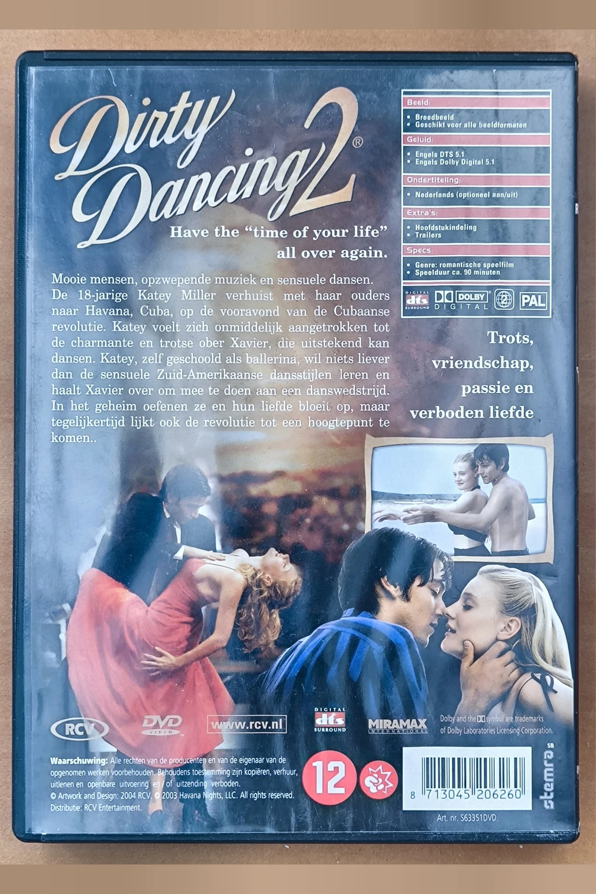 Dirty Dancing: Havana Nights - Achterkant