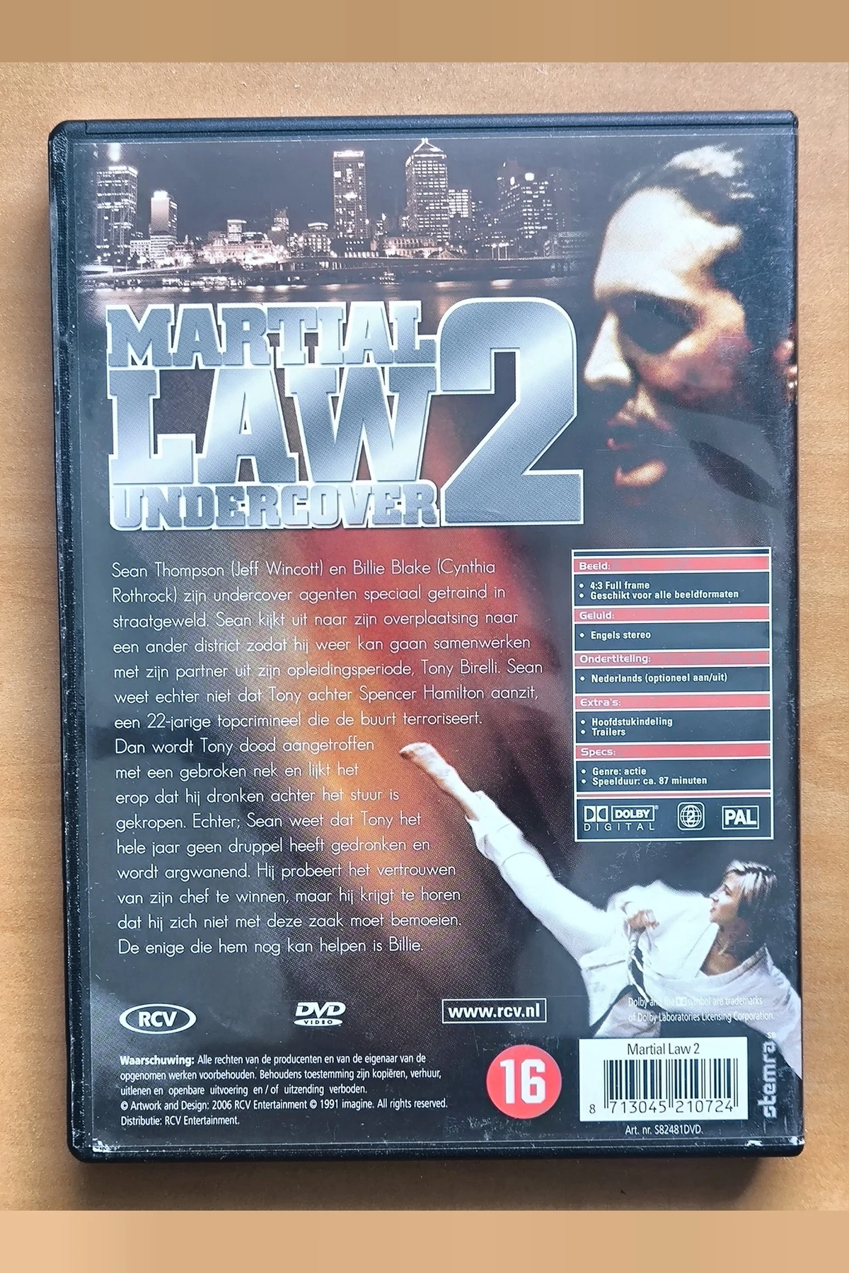 Martial Law II: Undercover - Achterkant