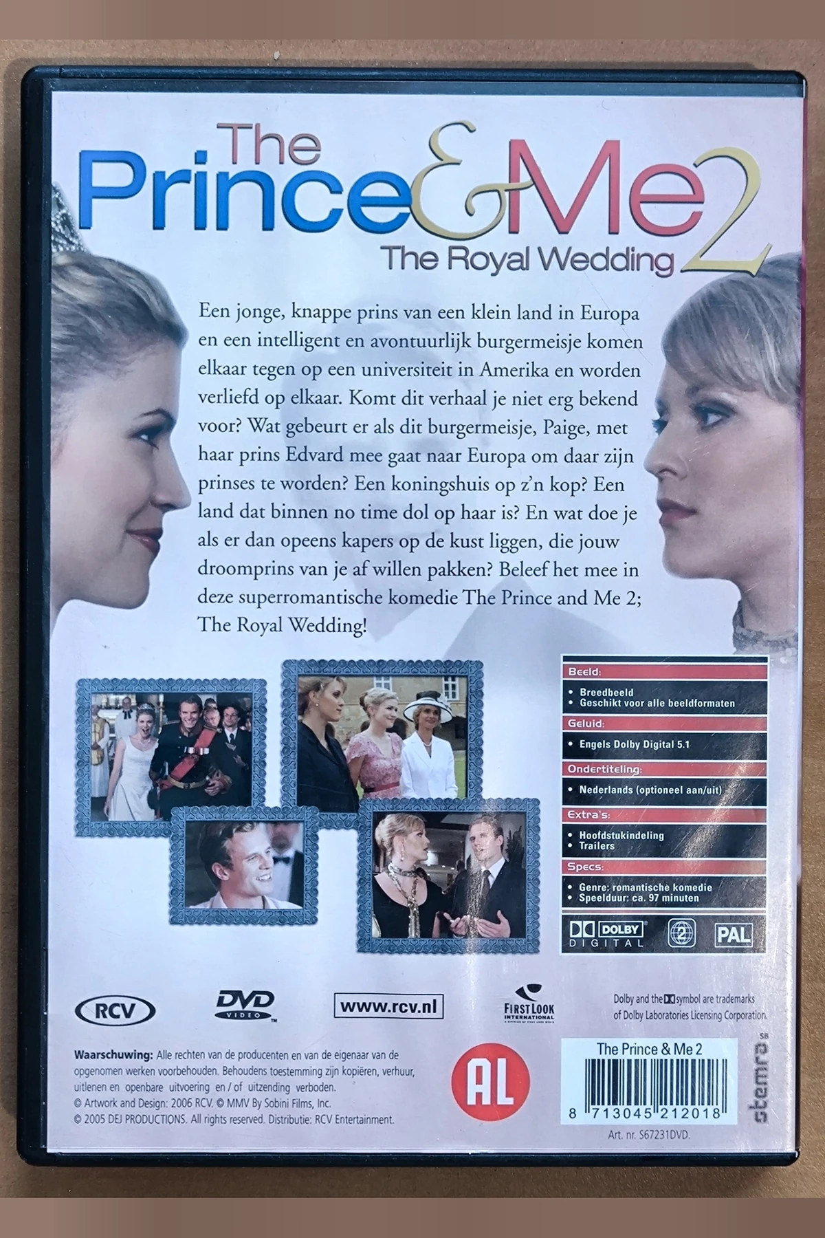 The Prince & Me II: The Royal Wedding - Achterkant