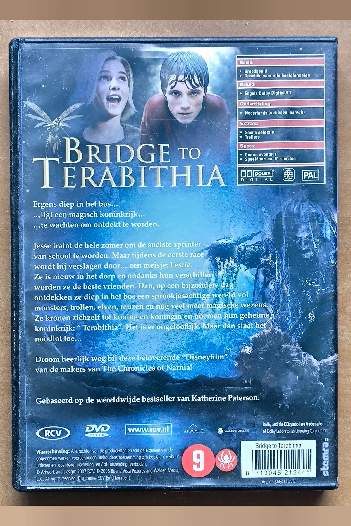 Bridge to Terabithia - Achterkant