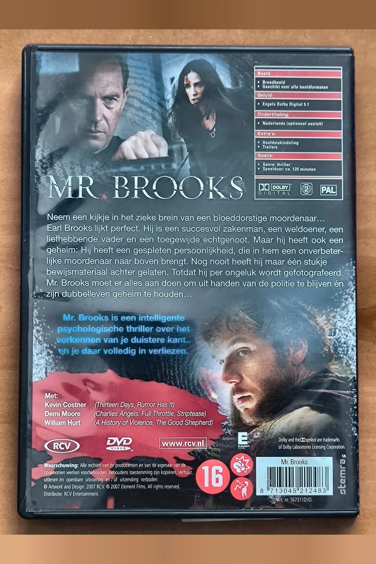 Mr. Brooks - Achterkant