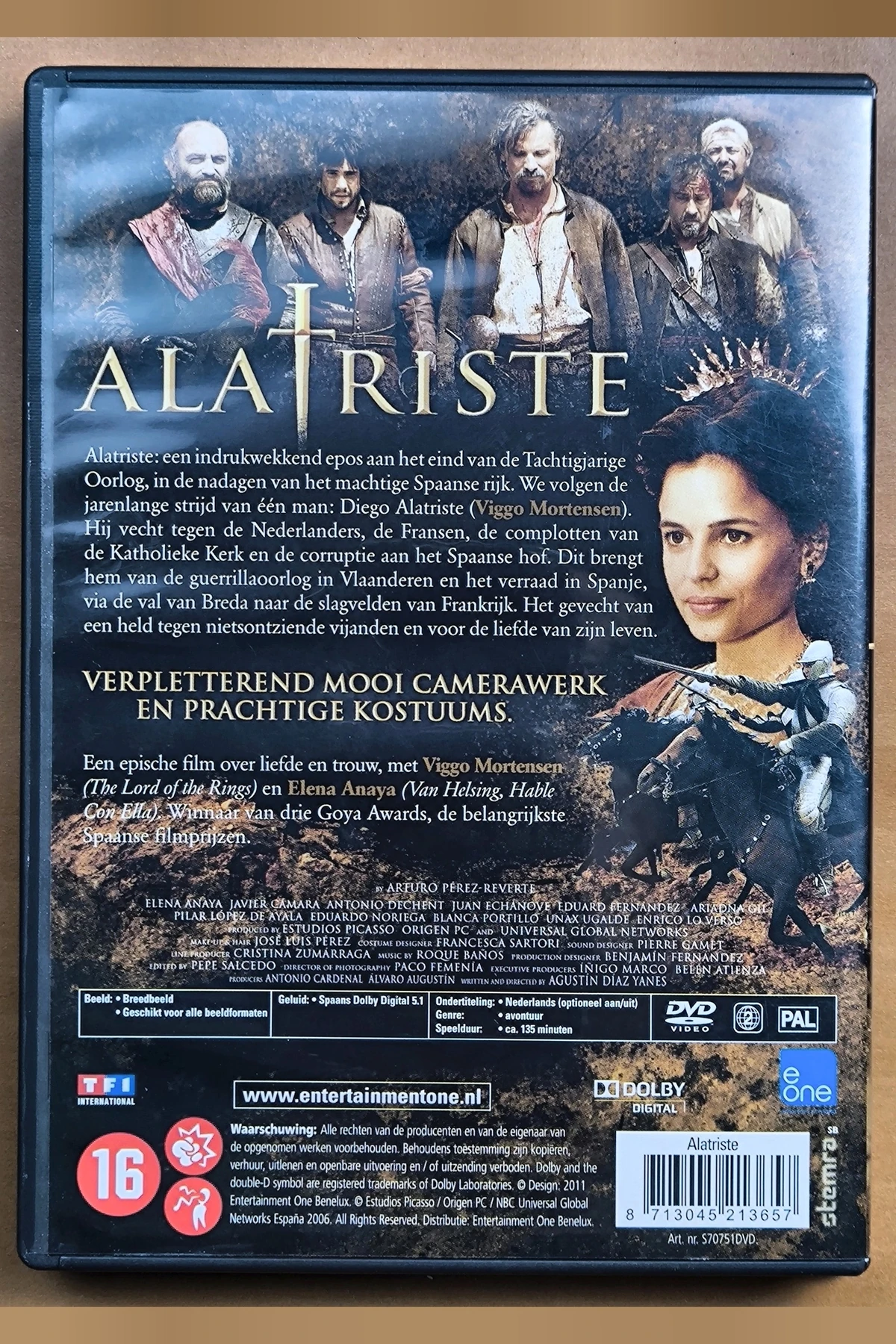 Captain Alatriste: The Spanish Musketeer - Achterkant