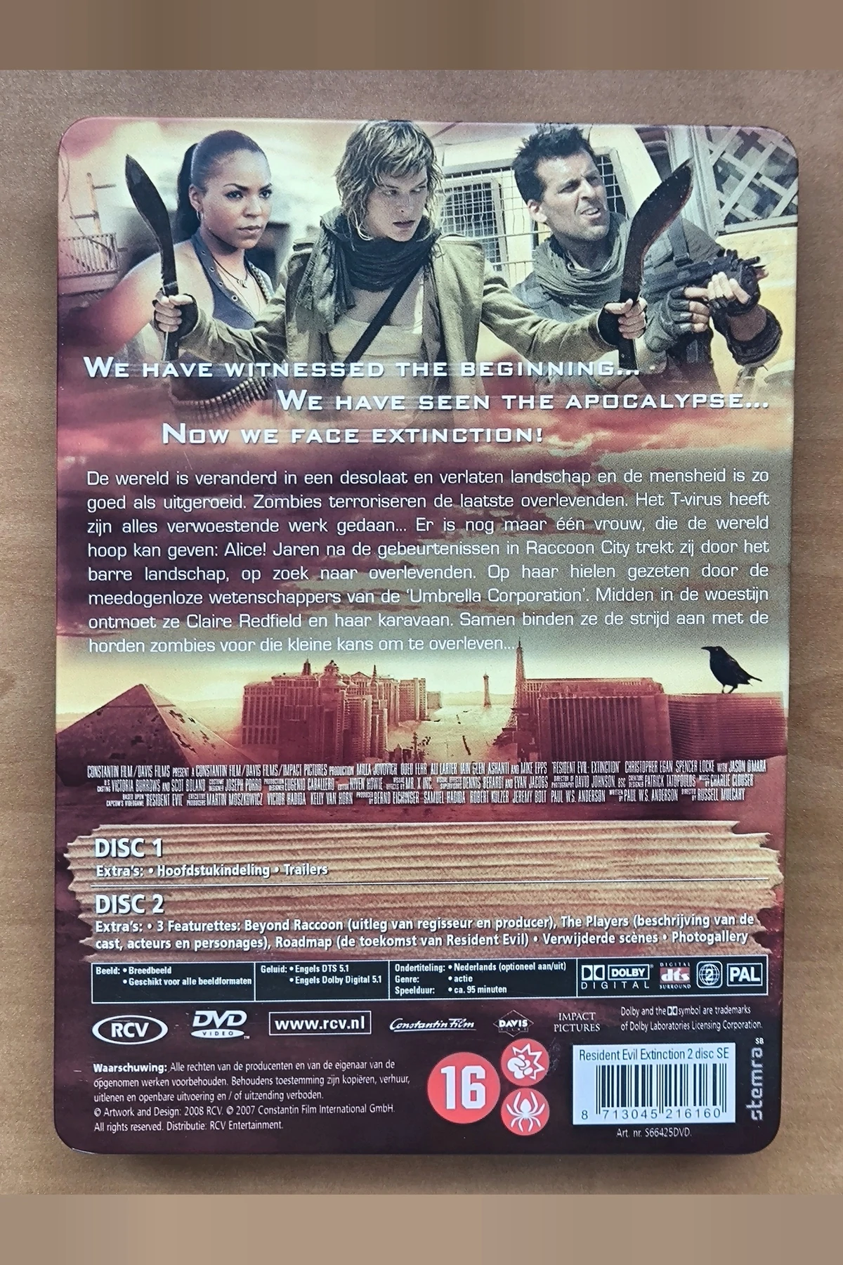 Resident Evil: Extinction - Achterkant