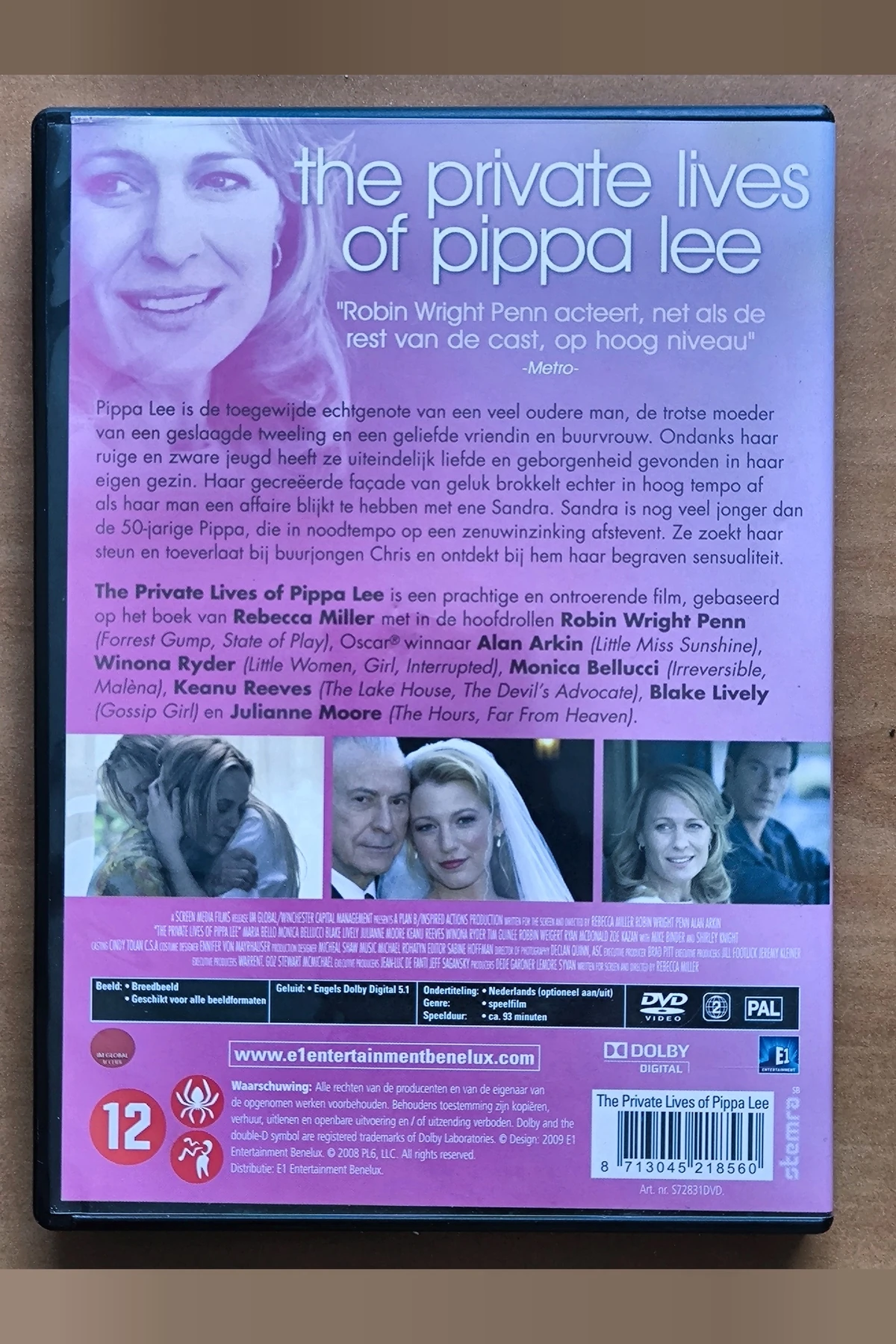 The Private Lives of Pippa Lee - Achterkant