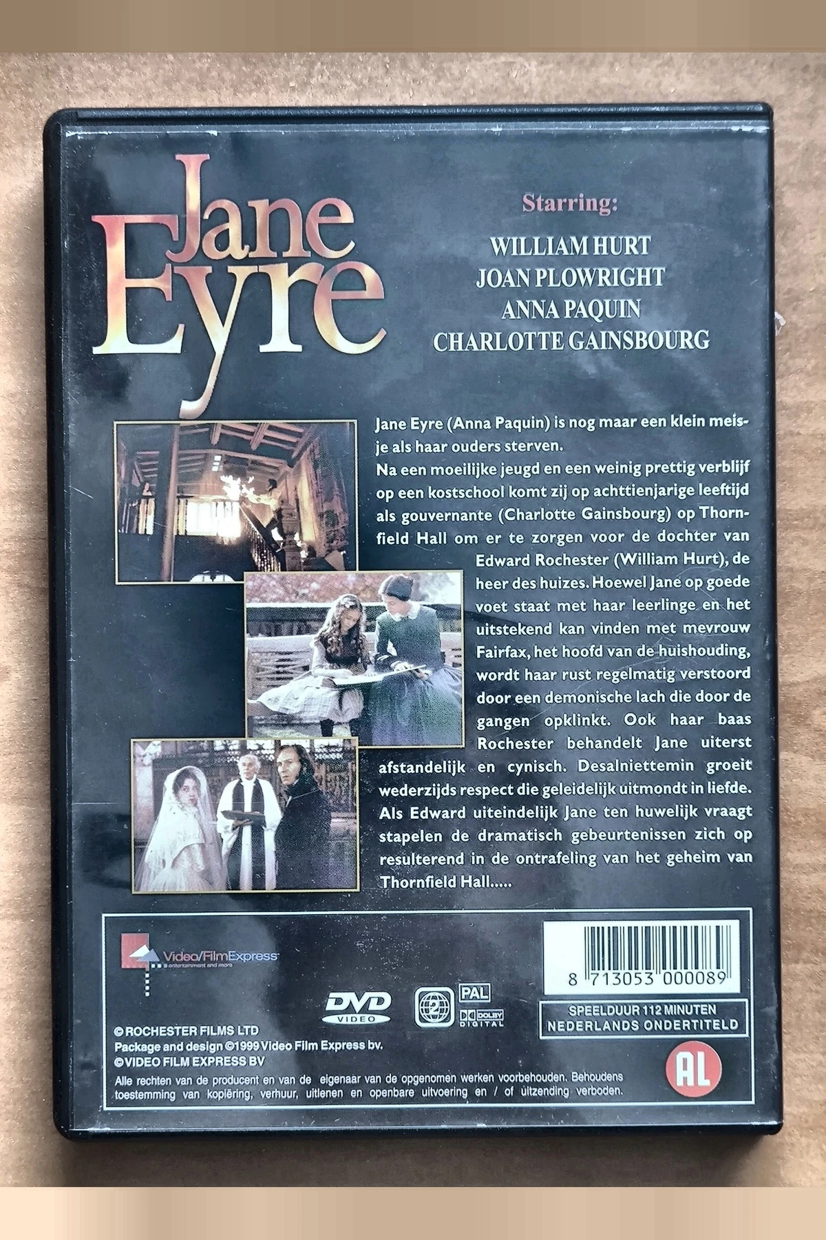 Jane Eyre - Achterkant