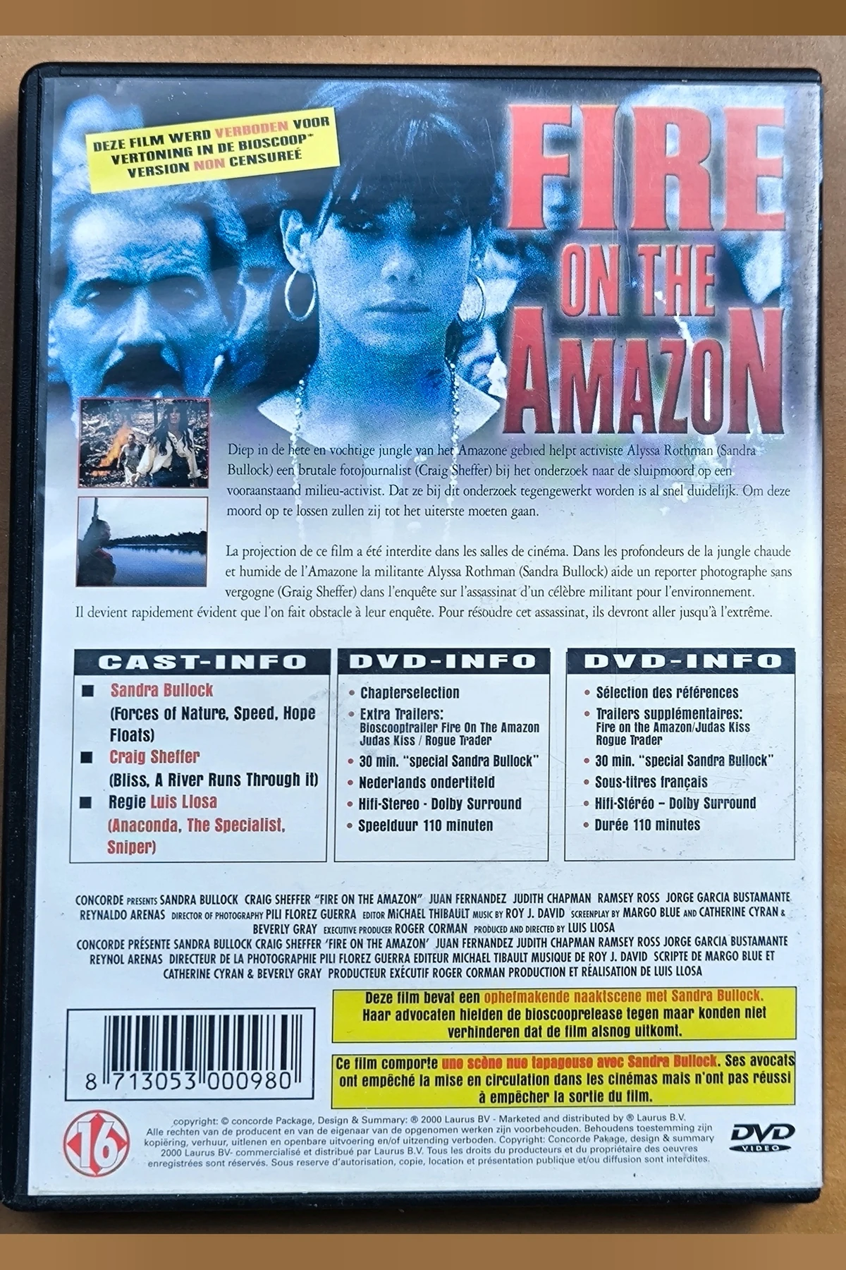 Fire on the Amazon - Achterkant