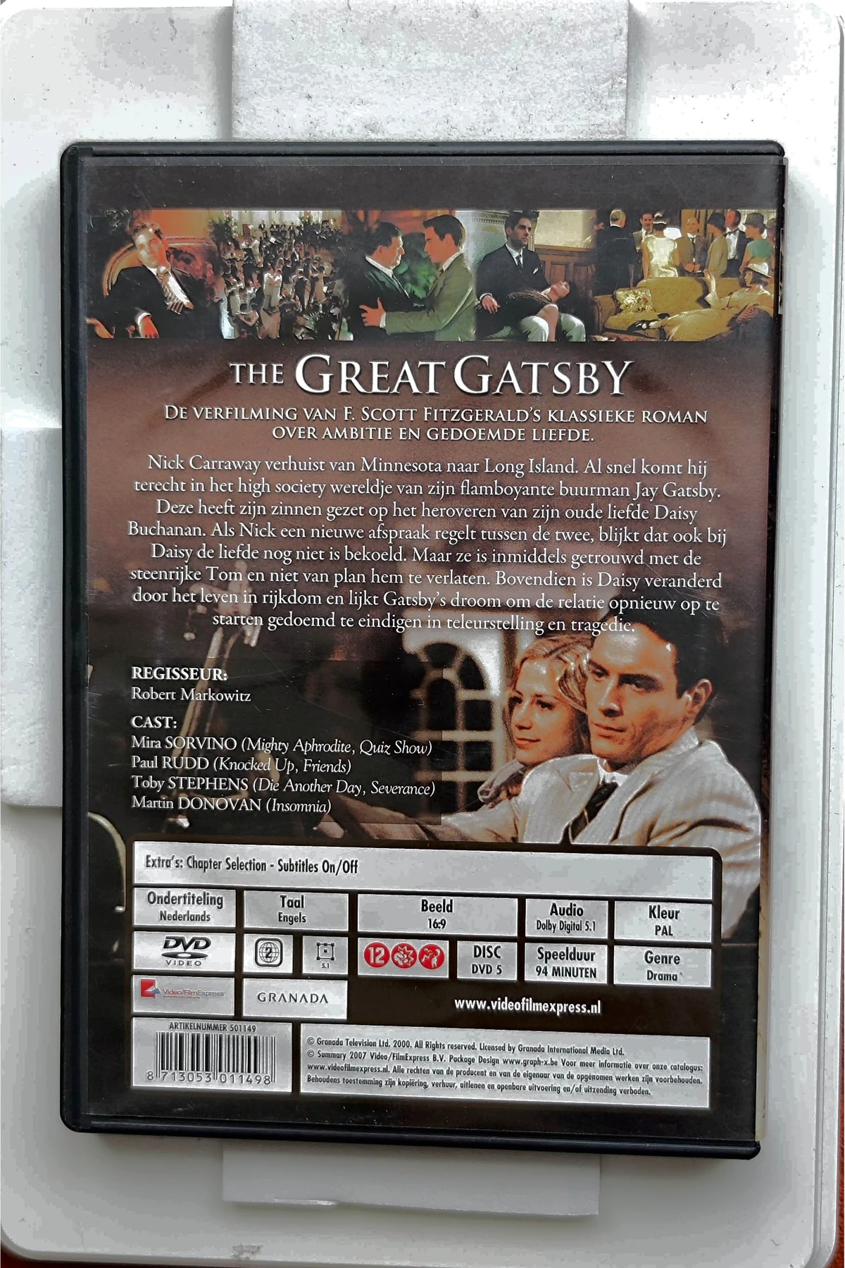 Great Gatsby - Achterkant