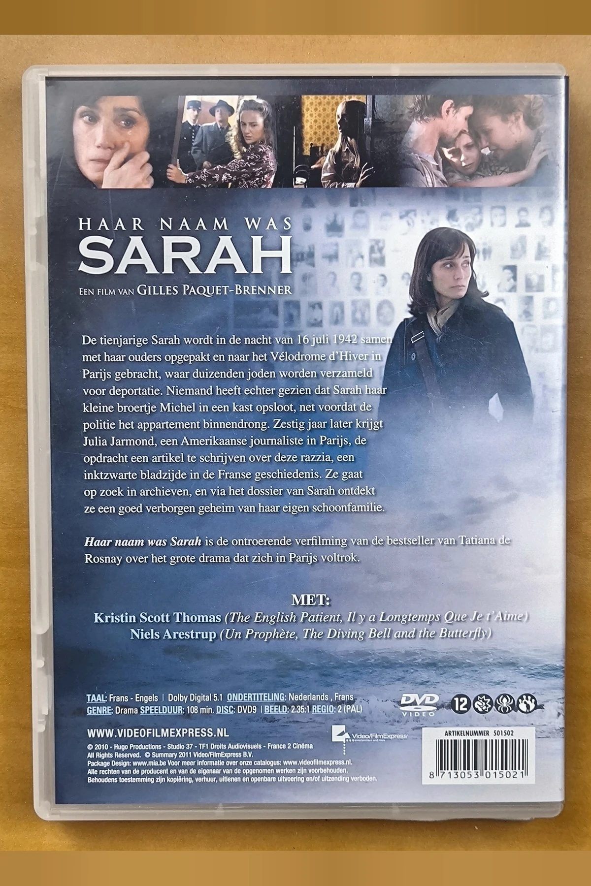 Sarah's Key - Achterkant