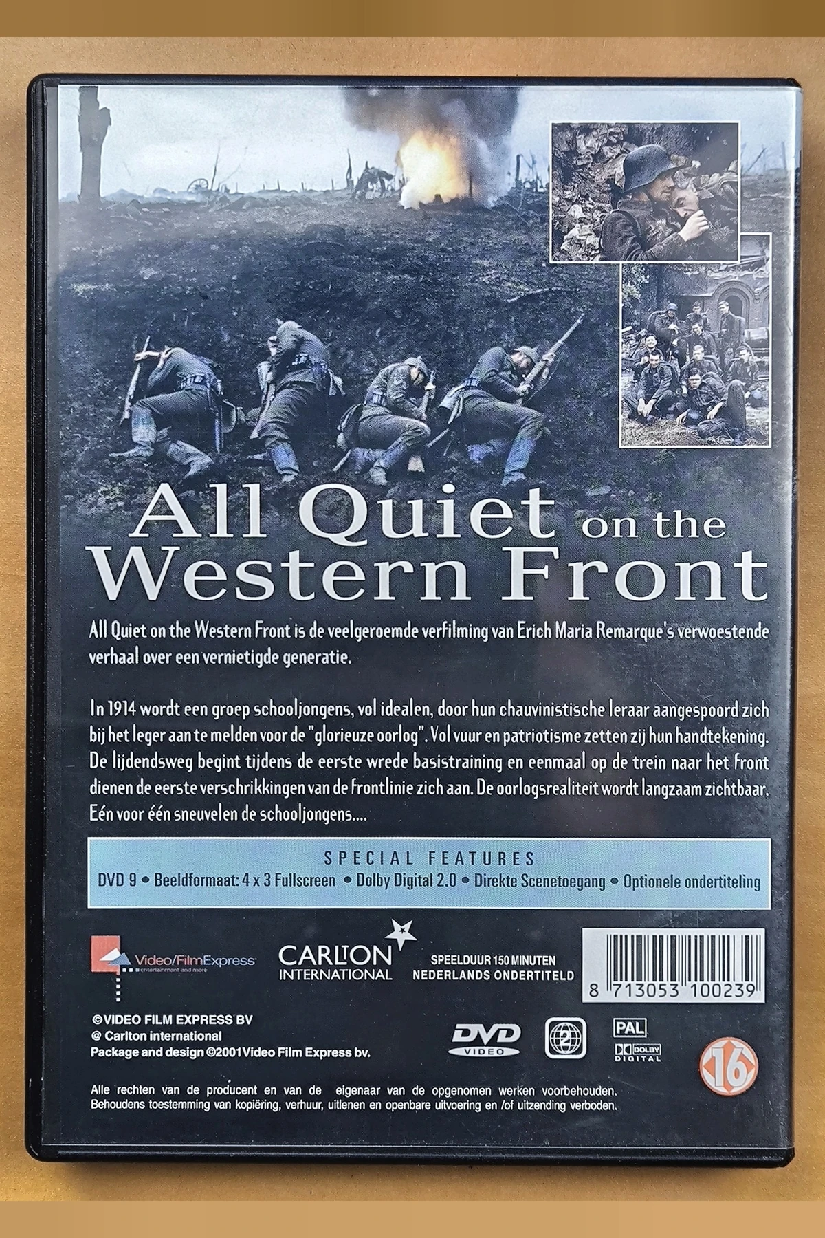 All Quiet on the Western Front - Achterkant