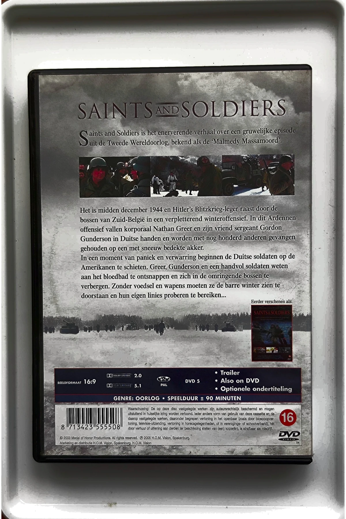 Saints and Soldiers - Achterkant