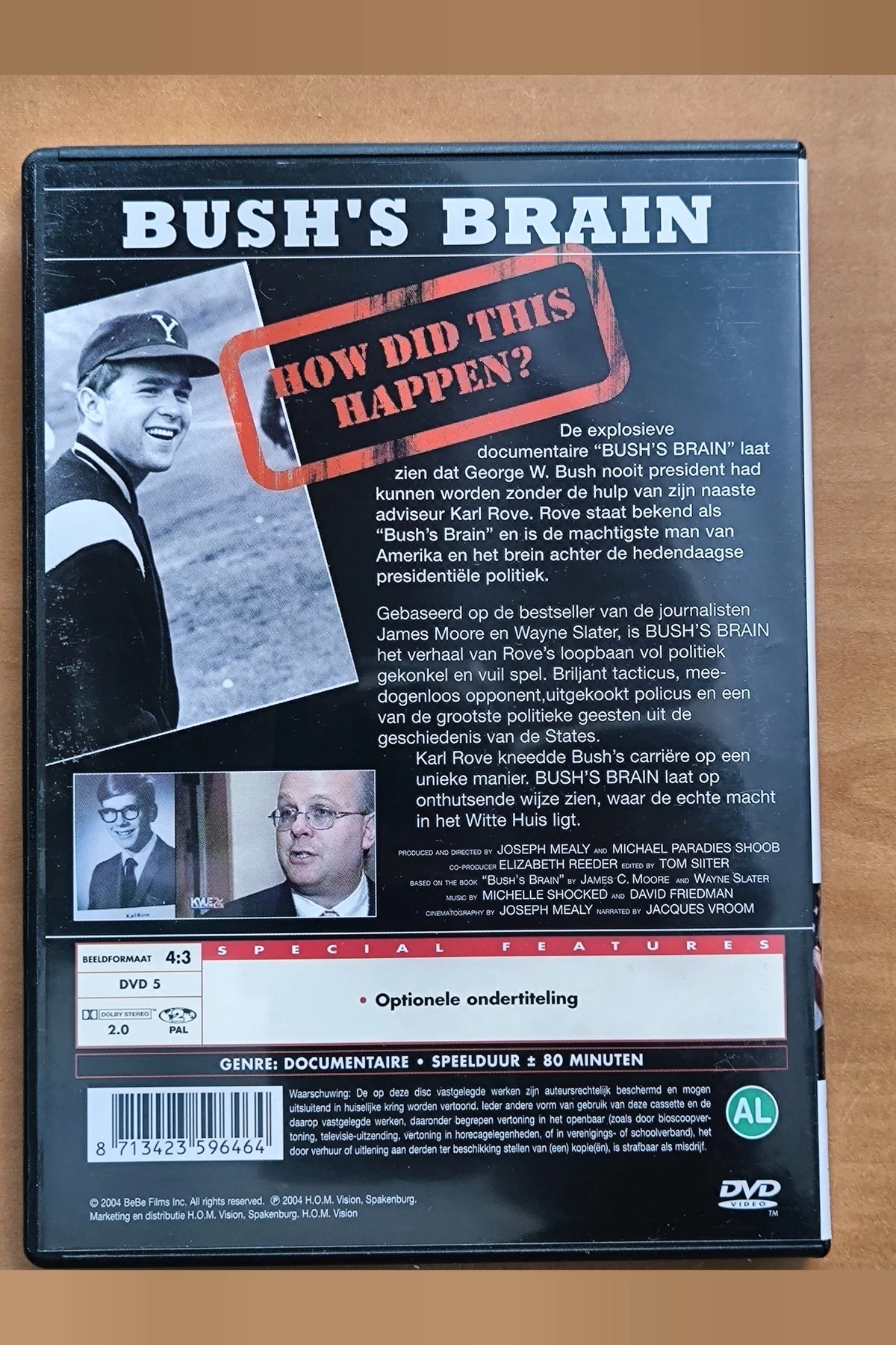 Bush's Brain - Achterkant