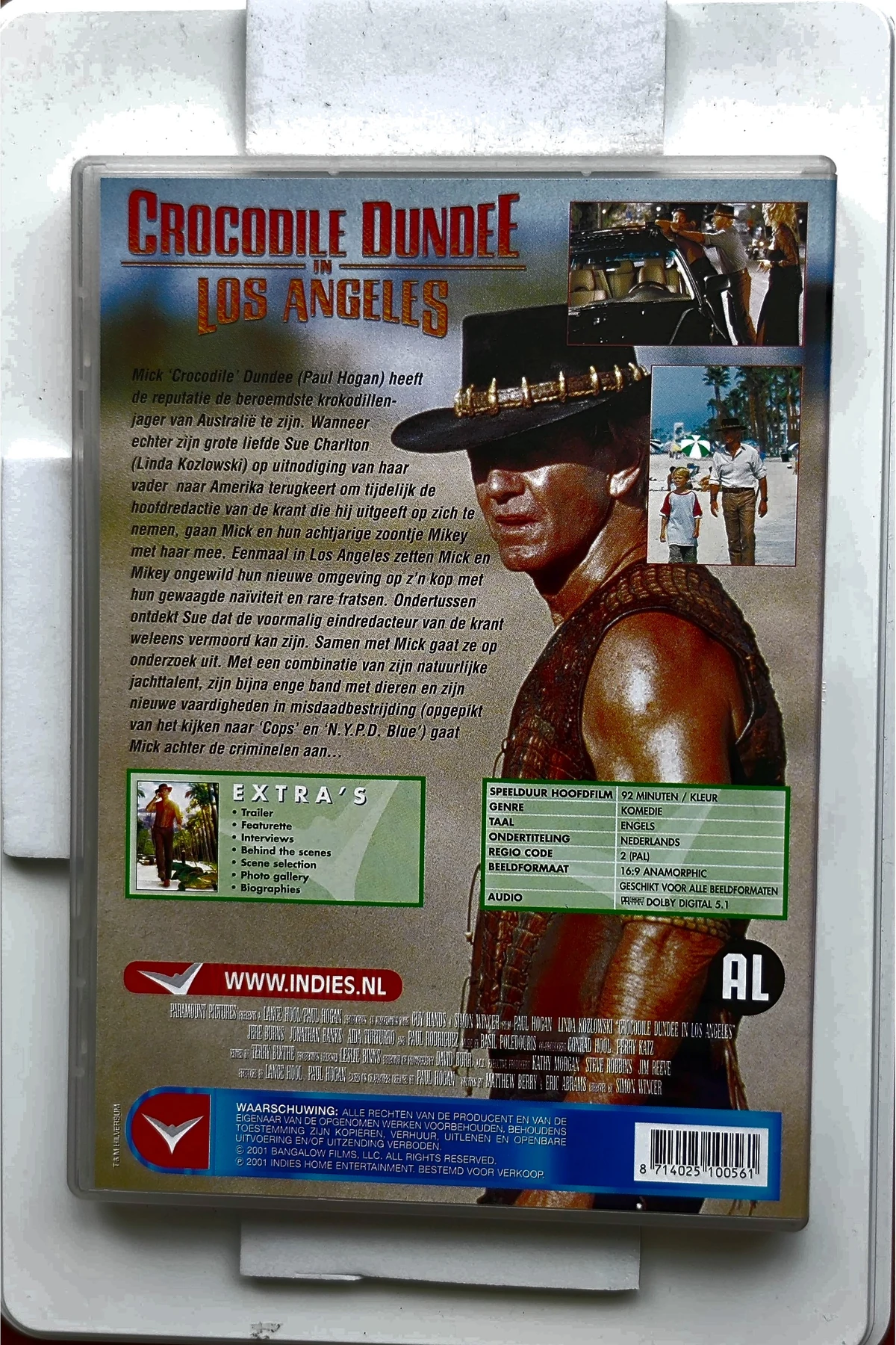 Crocodile Dundee in Los Angeles - Achterkant