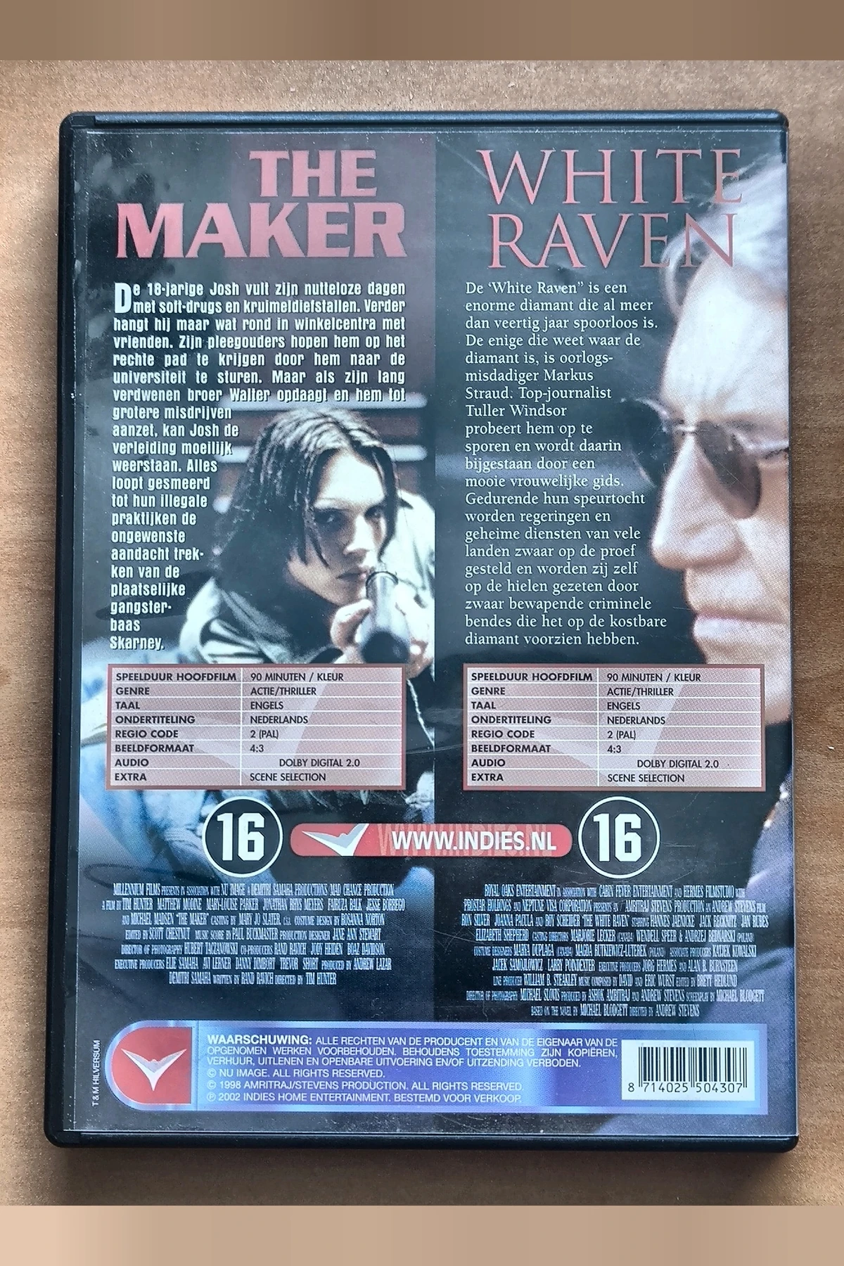 The White Raven / The Maker - Achterkant