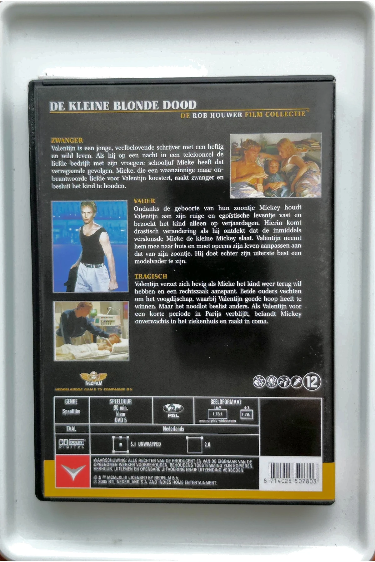 De kleine blonde dood - Achterkant