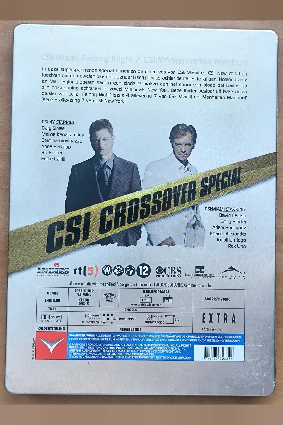 CSI: Crossover Special - Achterkant