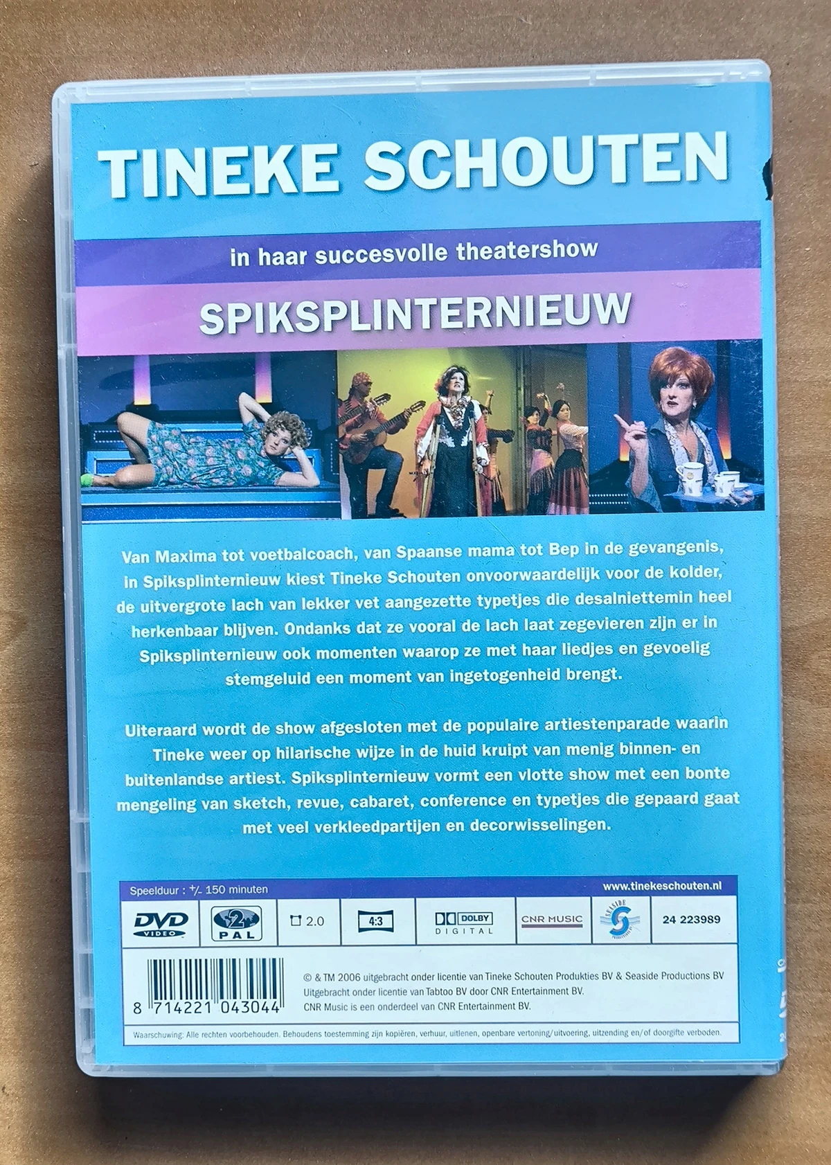 Tineke Schouten: Spiksplinternieuw - Achterkant